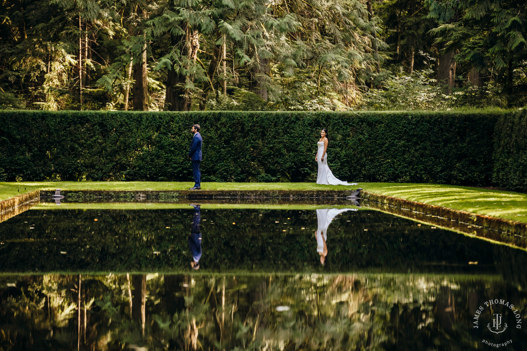 Bloedel Reserve Bainbridge Island wedding by Seattle wedding photographer James Thomas Long Photography