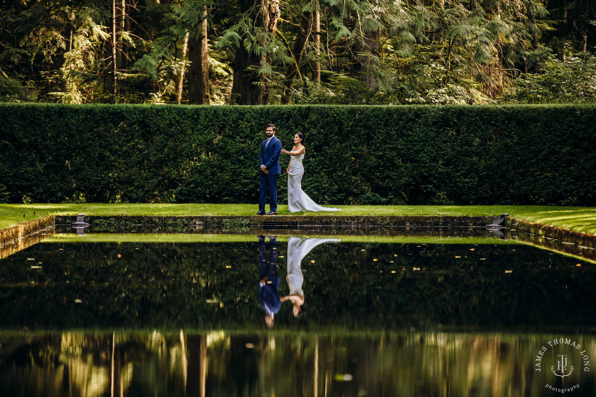 Bloedel Reserve Bainbridge Island wedding by Seattle wedding photographer James Thomas Long Photography