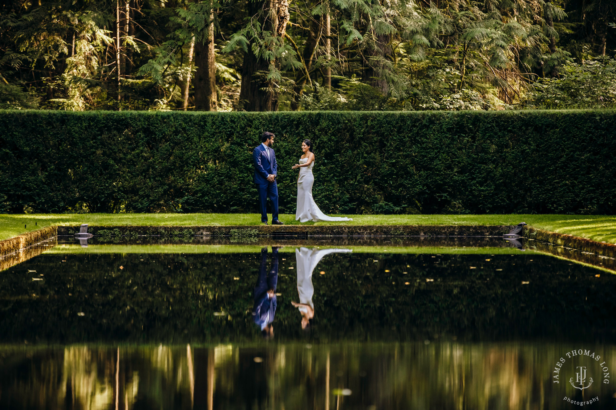 Bloedel Reserve Bainbridge Island wedding by Seattle wedding photographer James Thomas Long Photography