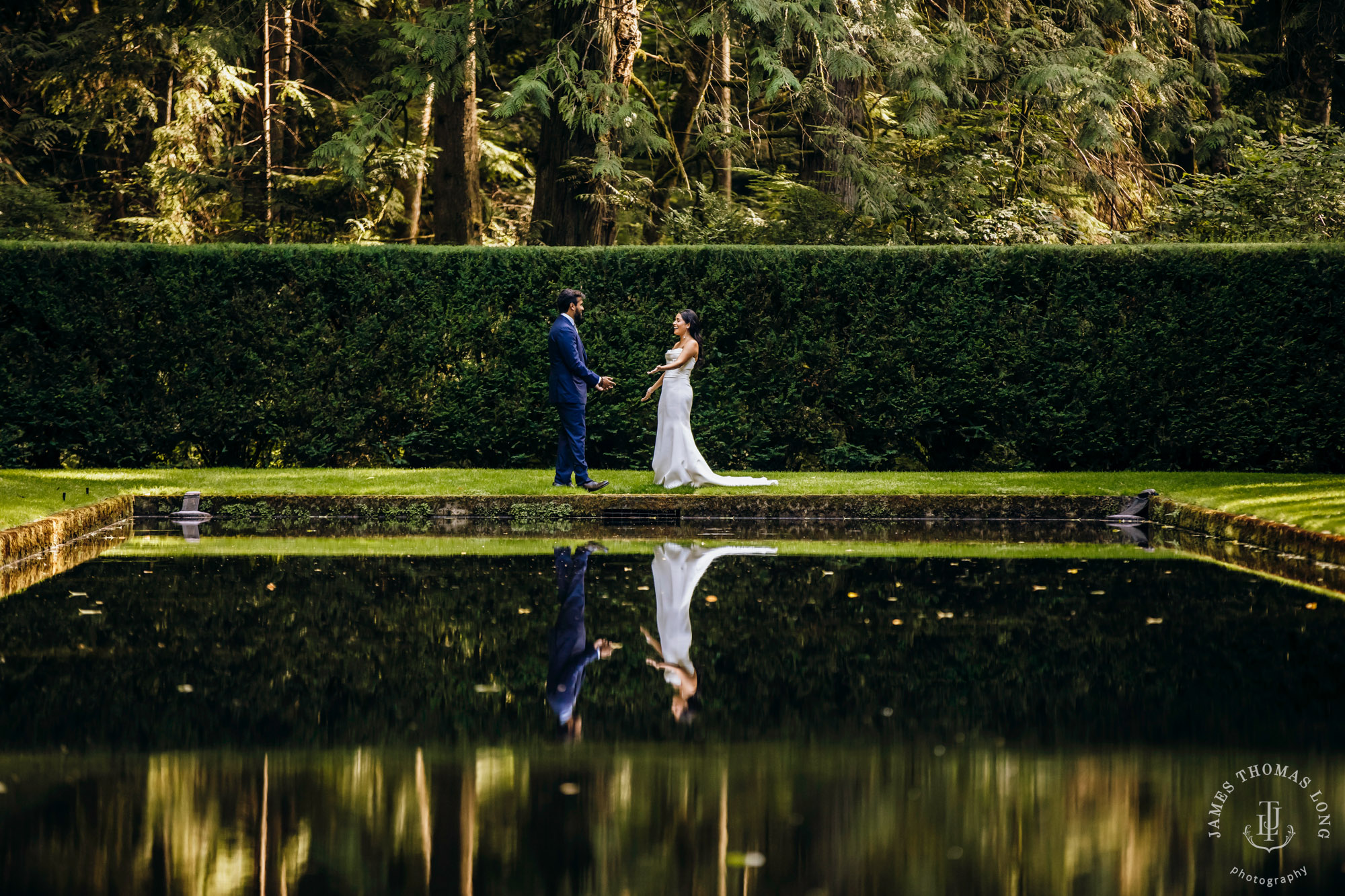 Bloedel Reserve Bainbridge Island wedding by Seattle wedding photographer James Thomas Long Photography