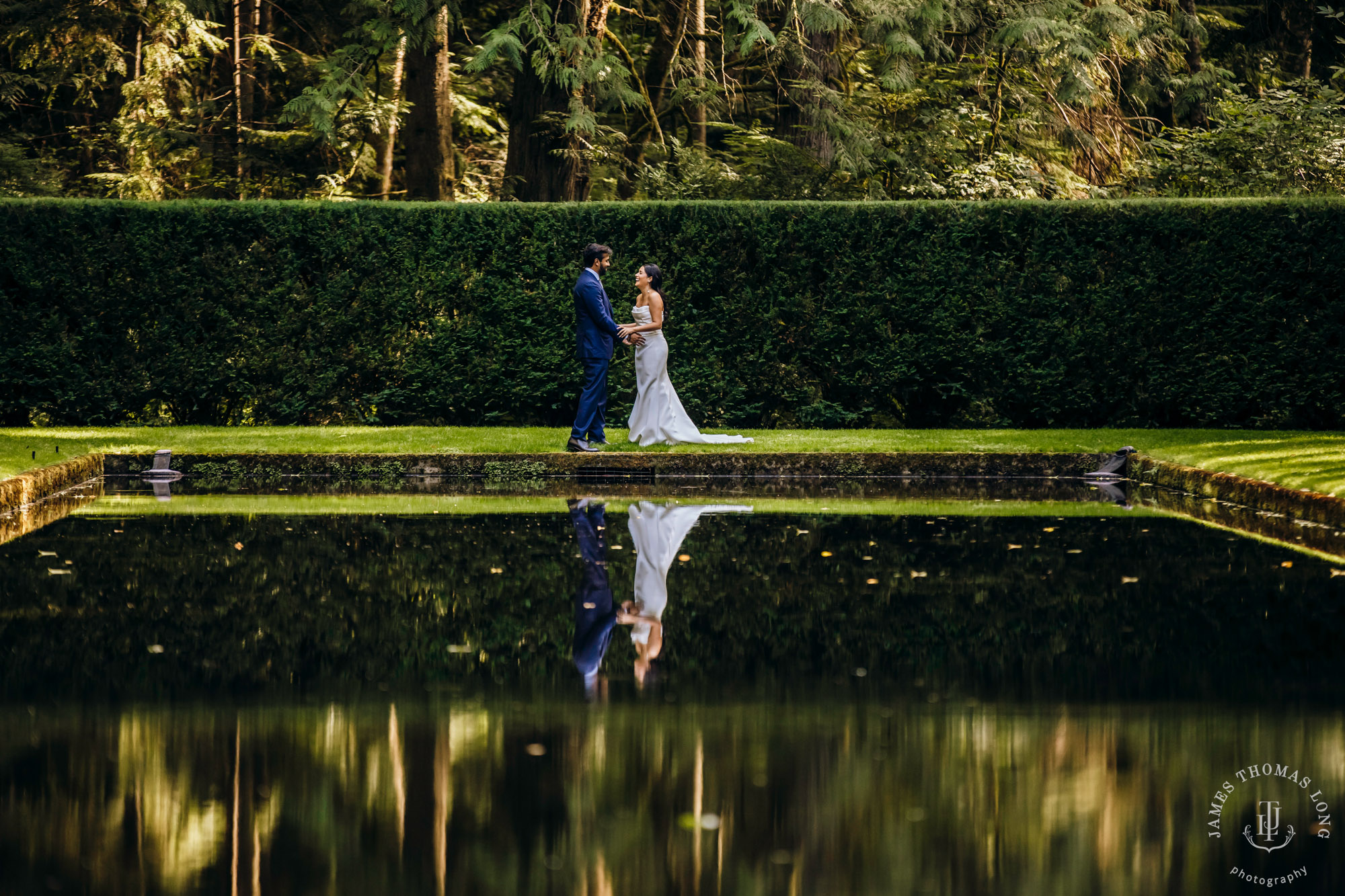 Bloedel Reserve Bainbridge Island wedding by Seattle wedding photographer James Thomas Long Photography