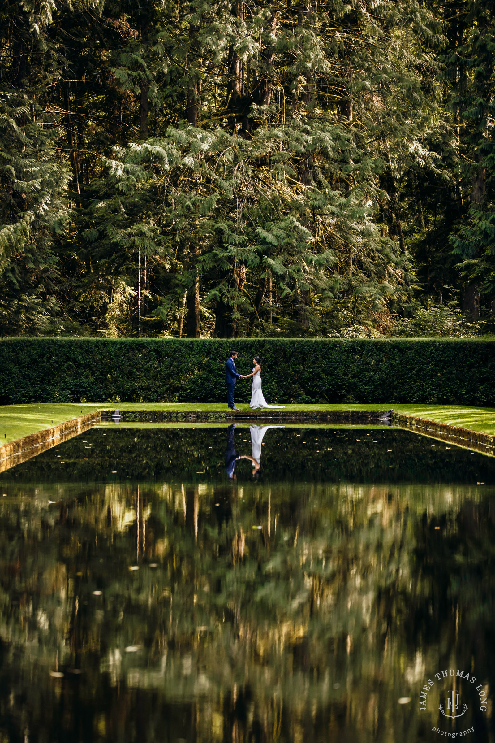 Bloedel Reserve Bainbridge Island wedding by Seattle wedding photographer James Thomas Long Photography