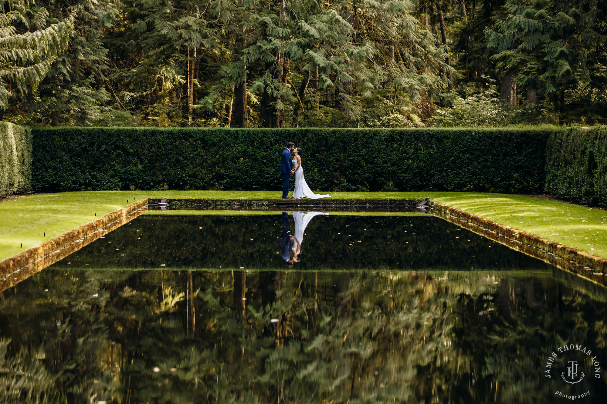 Bloedel Reserve Bainbridge Island wedding by Seattle wedding photographer James Thomas Long Photography