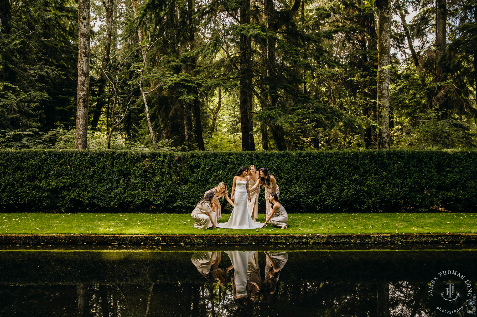 Bloedel Reserve Bainbridge Island wedding by Seattle wedding photographer James Thomas Long Photography