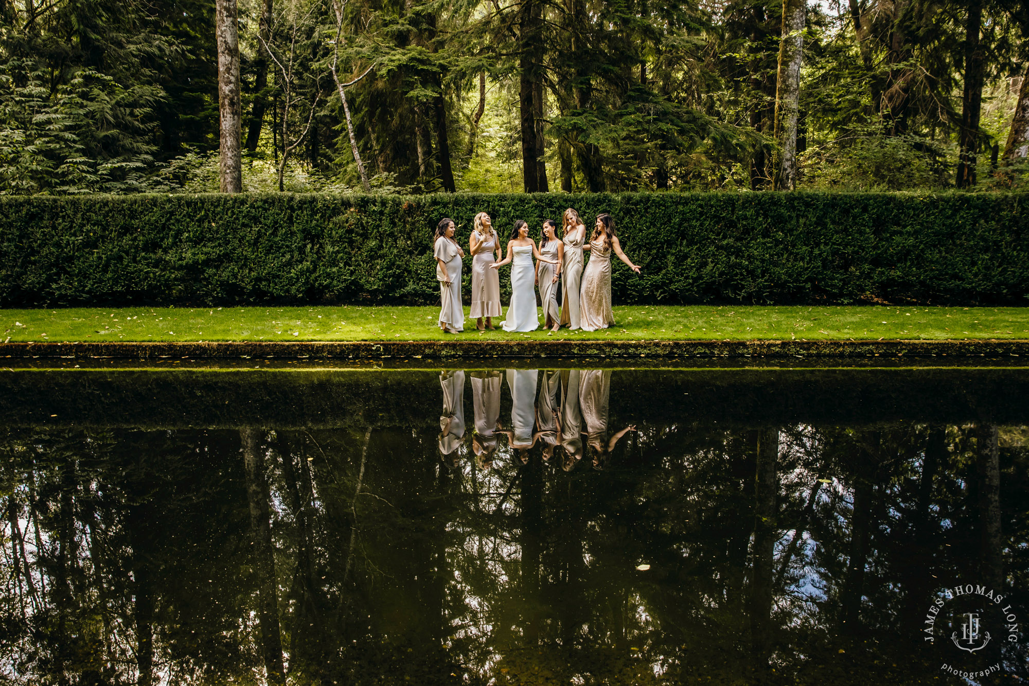 Bloedel Reserve Bainbridge Island wedding by Seattle wedding photographer James Thomas Long Photography