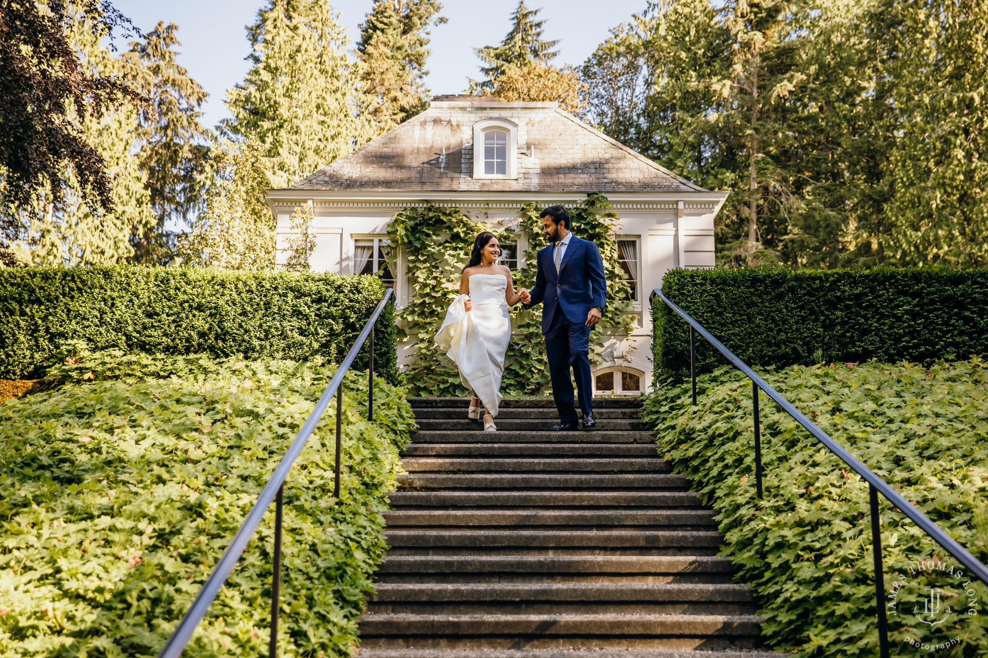 Bloedel Reserve Bainbridge Island wedding by Seattle wedding photographer James Thomas Long Photography