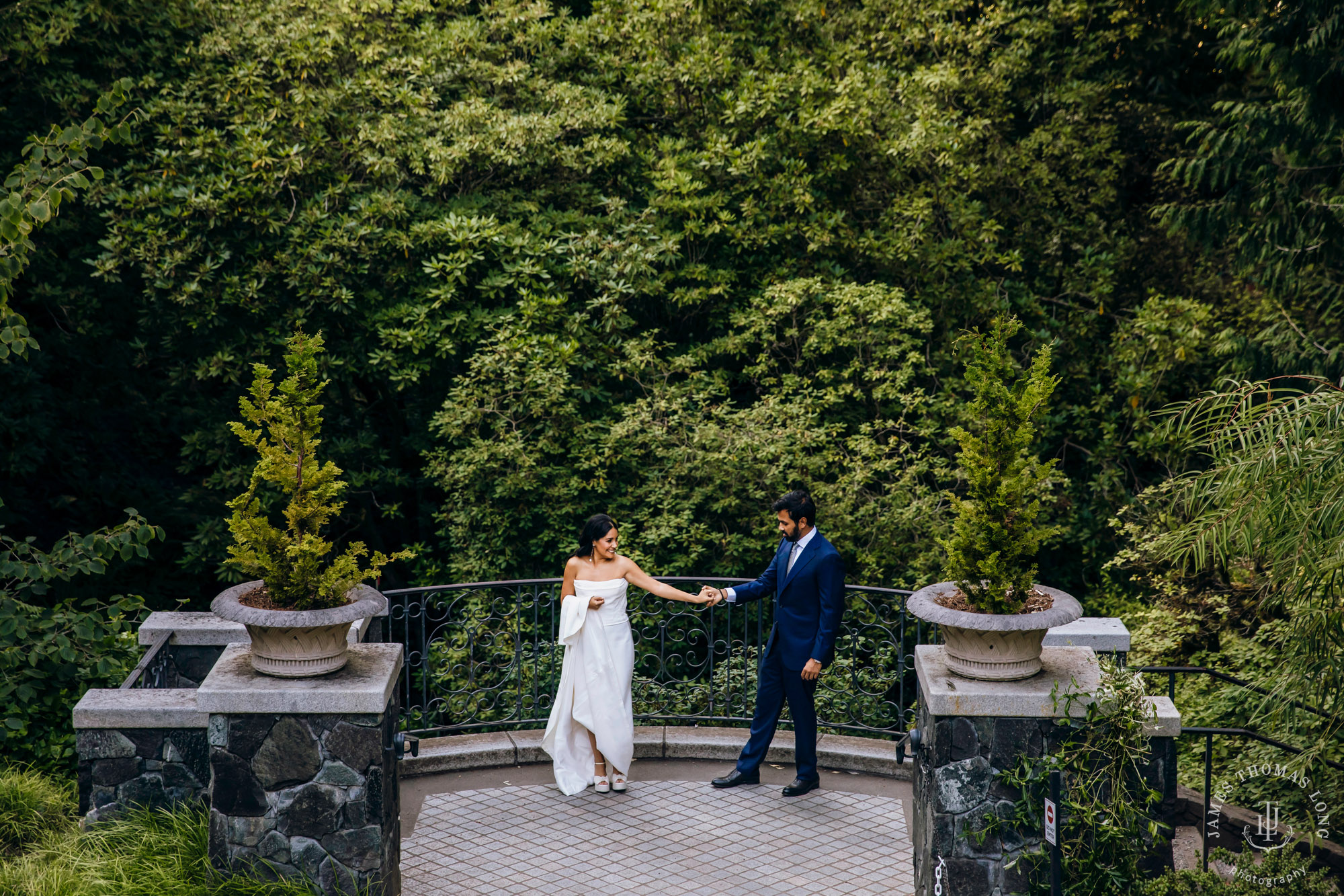 Bloedel Reserve Bainbridge Island wedding by Seattle wedding photographer James Thomas Long Photography