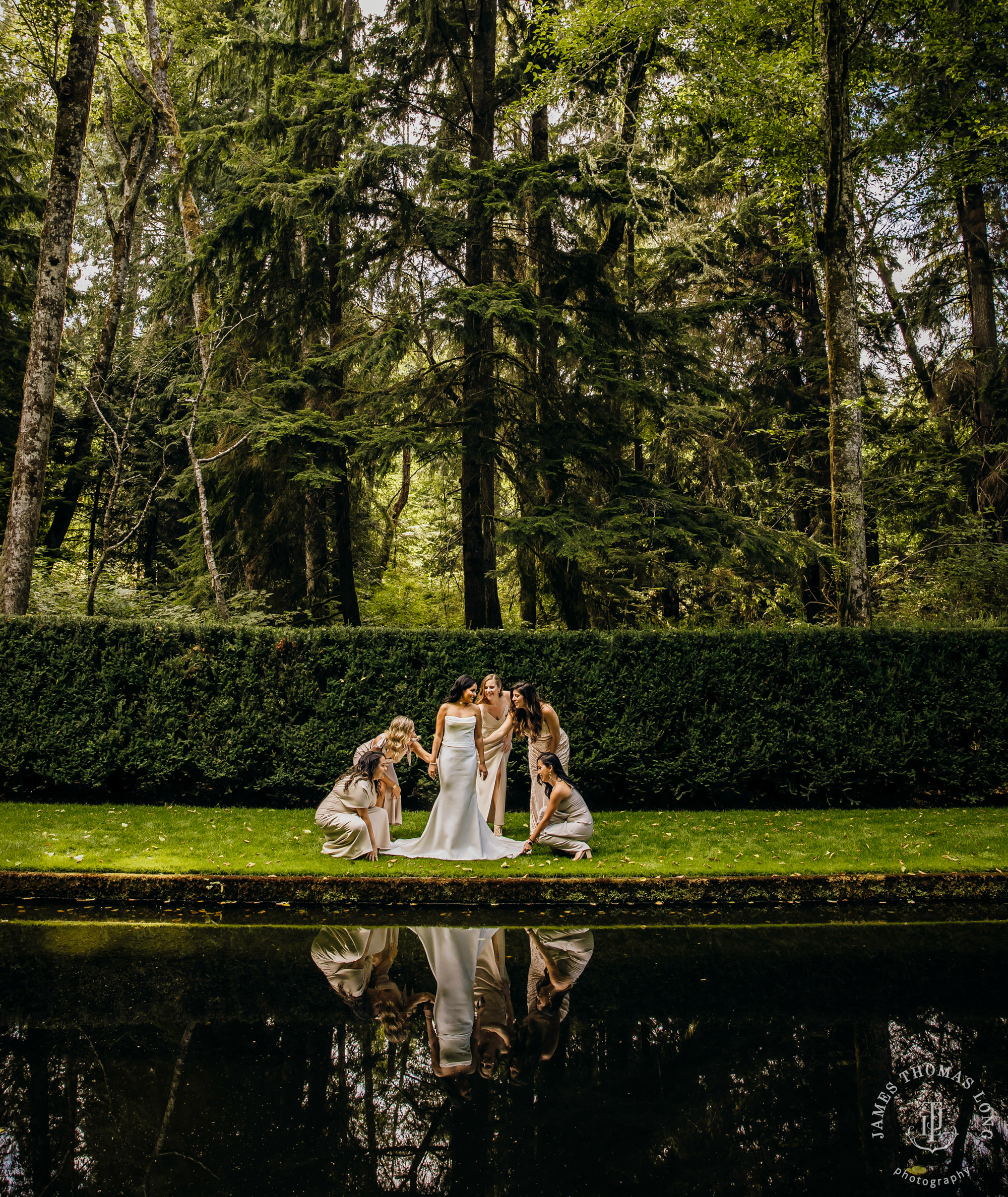 Bloedel Reserve Bainbridge Island wedding by Seattle wedding photographer James Thomas Long Photography