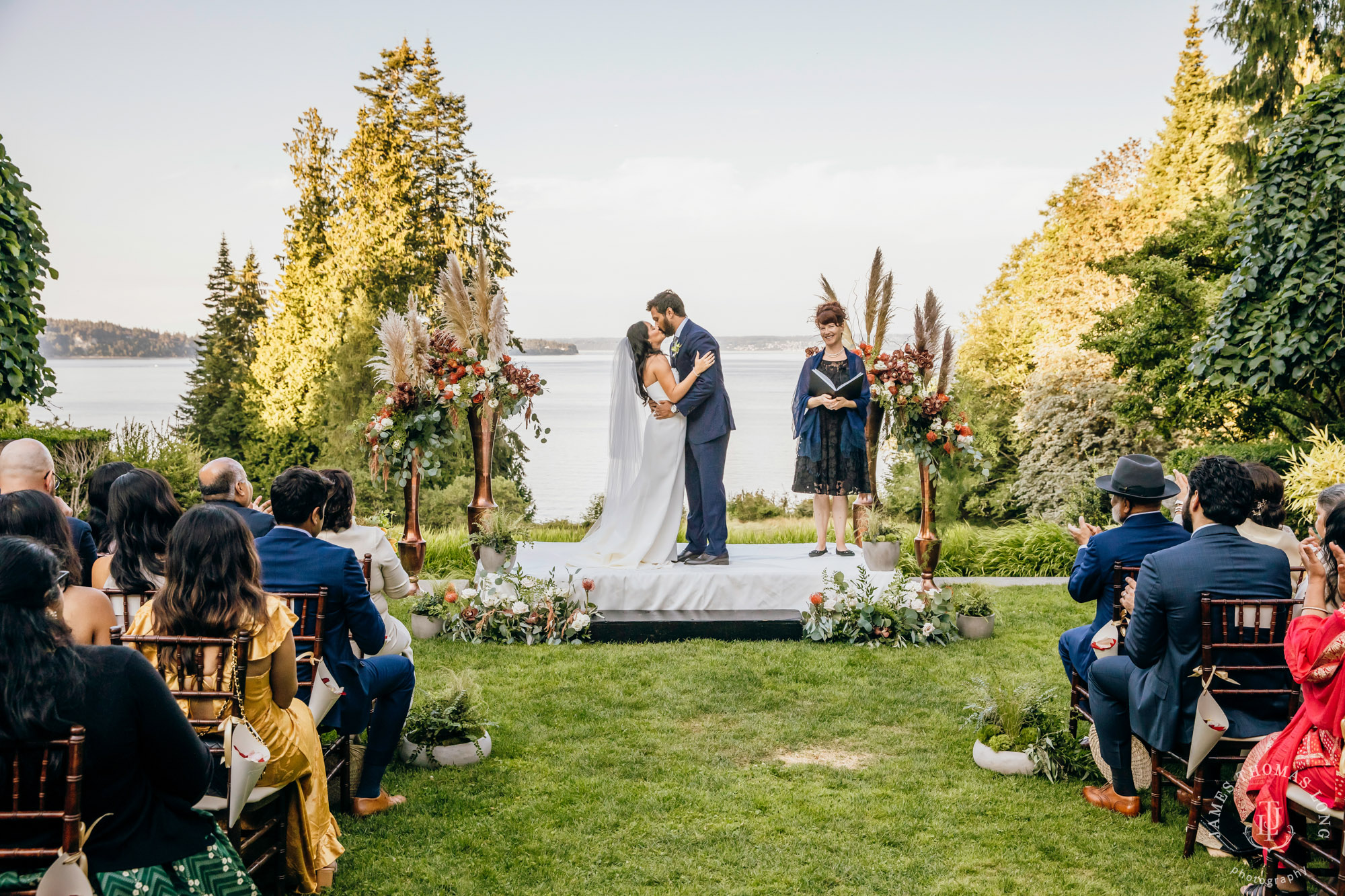 Bloedel Reserve Bainbridge Island wedding by Seattle wedding photographer James Thomas Long Photography