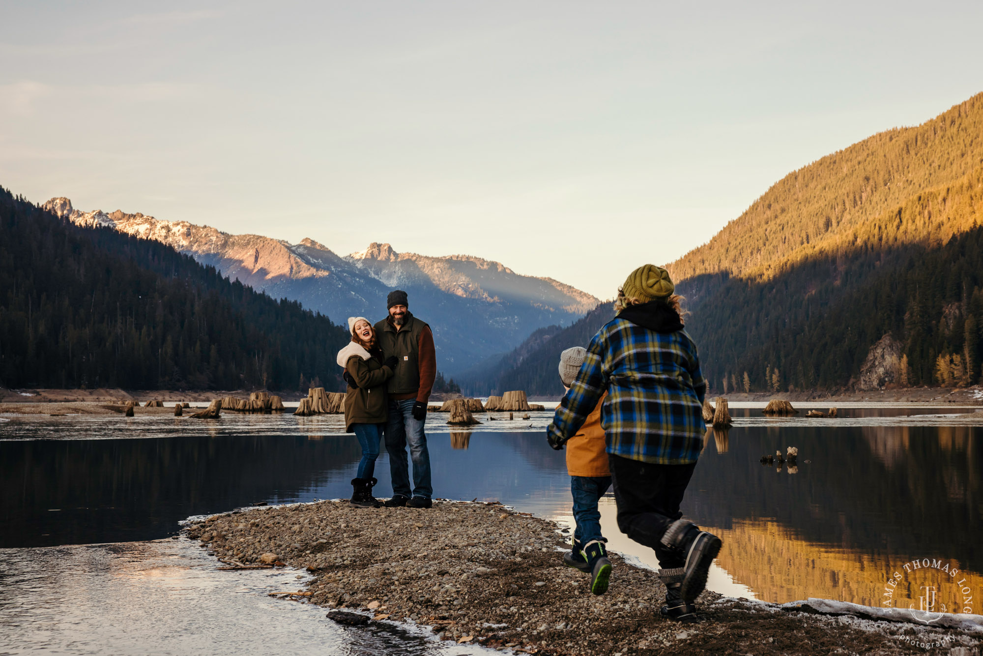 Adventure family photography session in the Cascade Mountains by Snoqualmie and North Bend adventure family photographer James Thomas Long Photography
