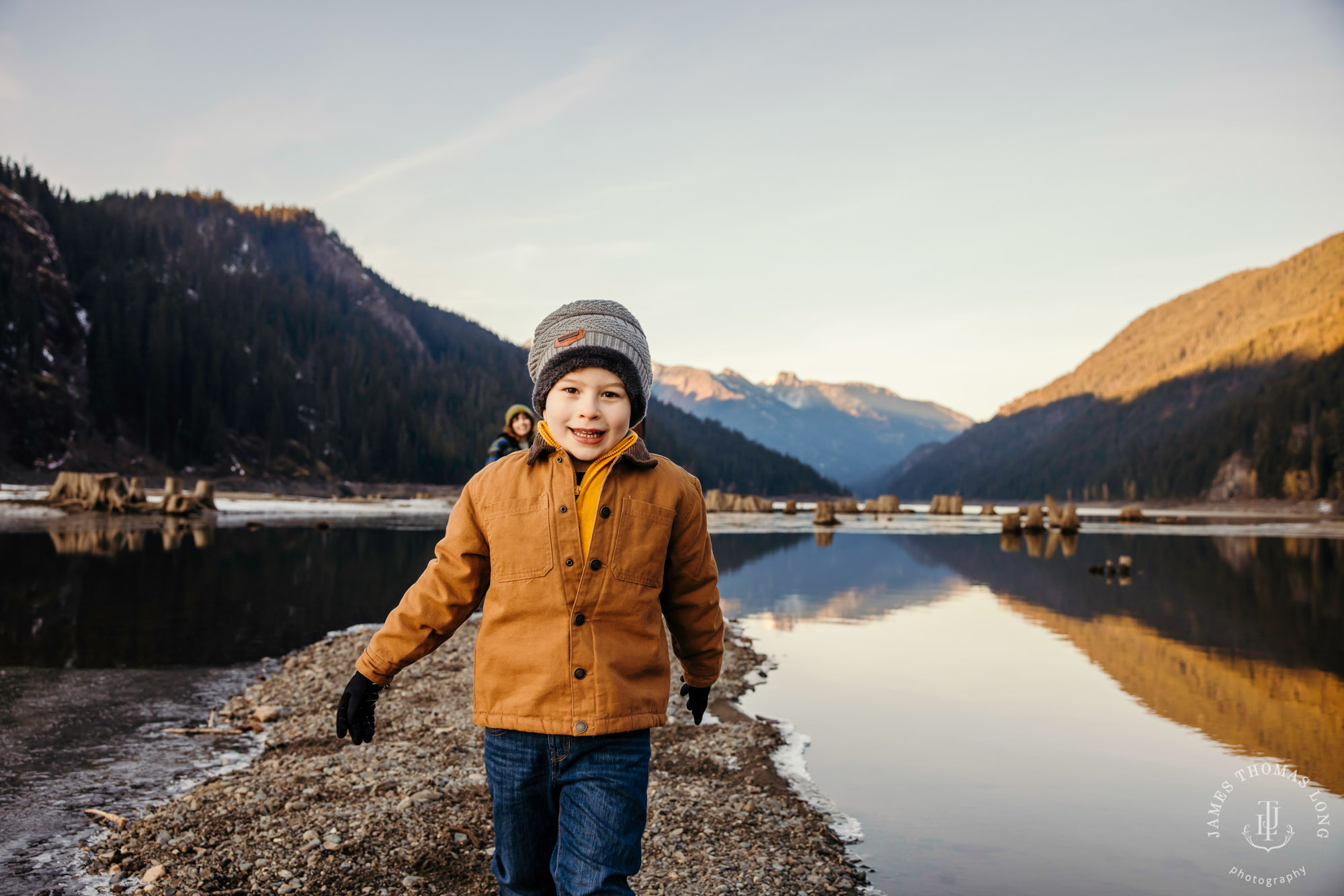 Adventure family photography session in the Cascade Mountains by Snoqualmie and North Bend adventure family photographer James Thomas Long Photography