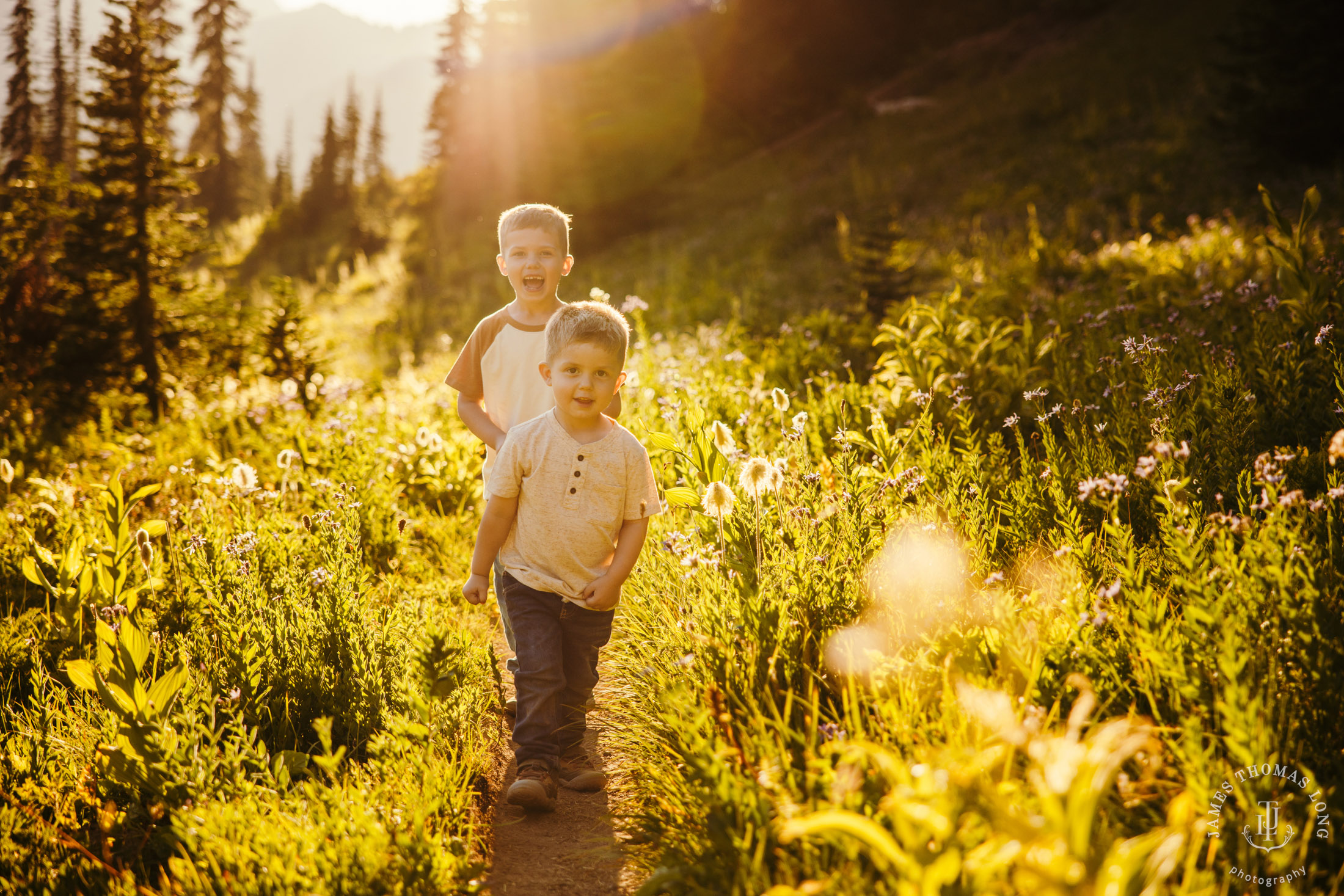 Family photography session at Mount Rainier by Snoqualmie family photographer James Thomas Long Photography