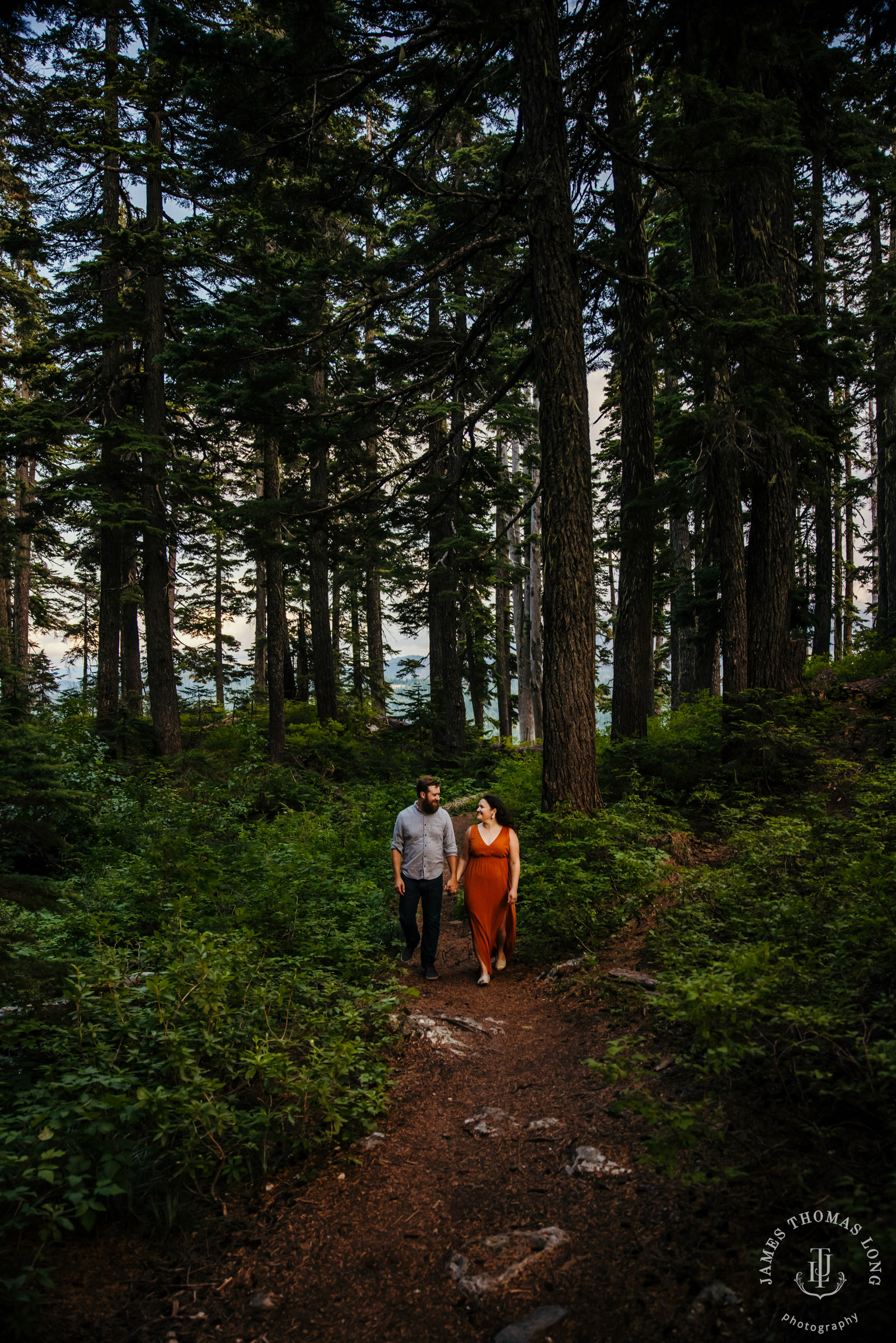 Snoqualmie Pass adventure engagement by Snoqualmie adventure elopement photographer James Thomas Long Photography