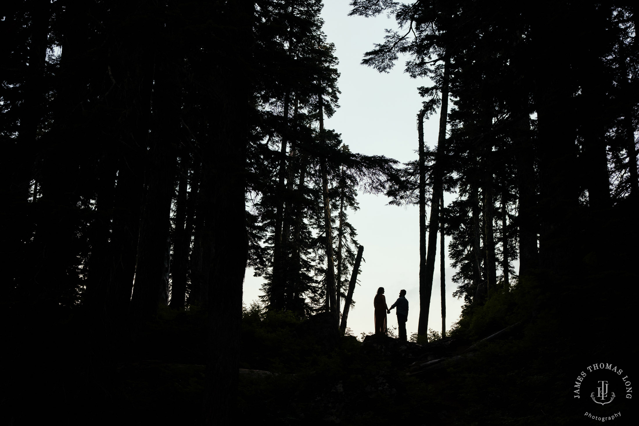 Snoqualmie Pass adventure engagement by Snoqualmie adventure elopement photographer James Thomas Long Photography