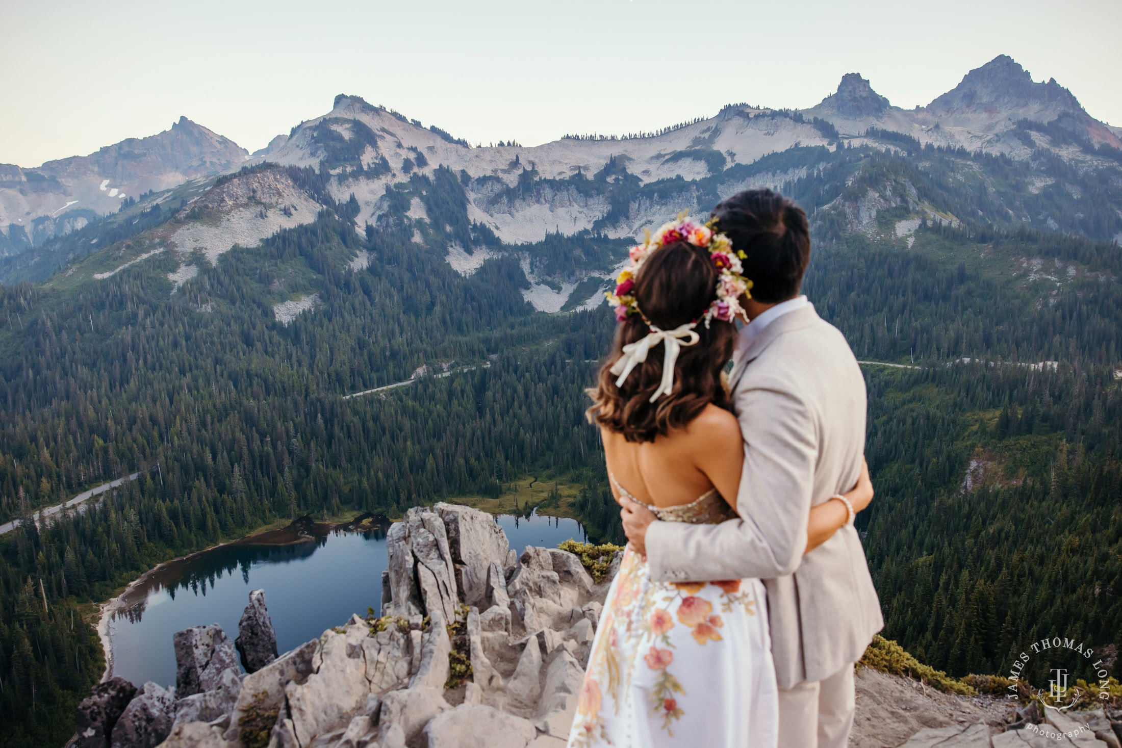 Mount Rainier adventure elopement by Seattle adventure elopement photographer James Thomas Long Photography