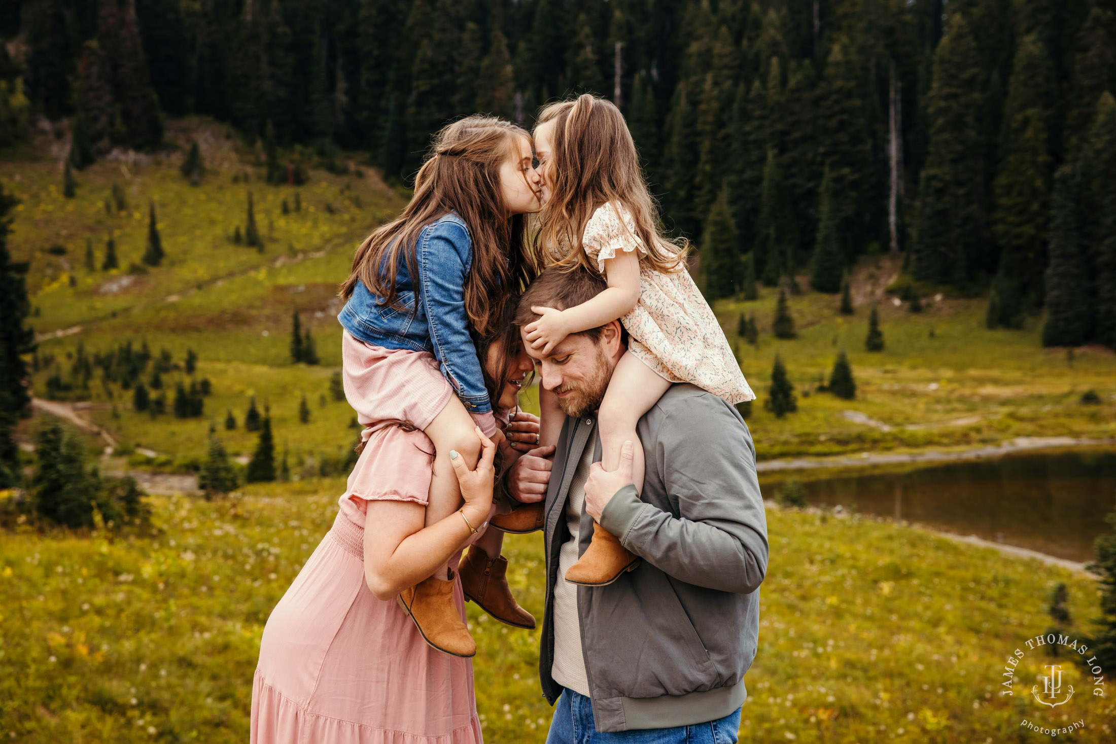 Mount Rainier Family photography session by Seattle family photographer James Thomas Long Photography