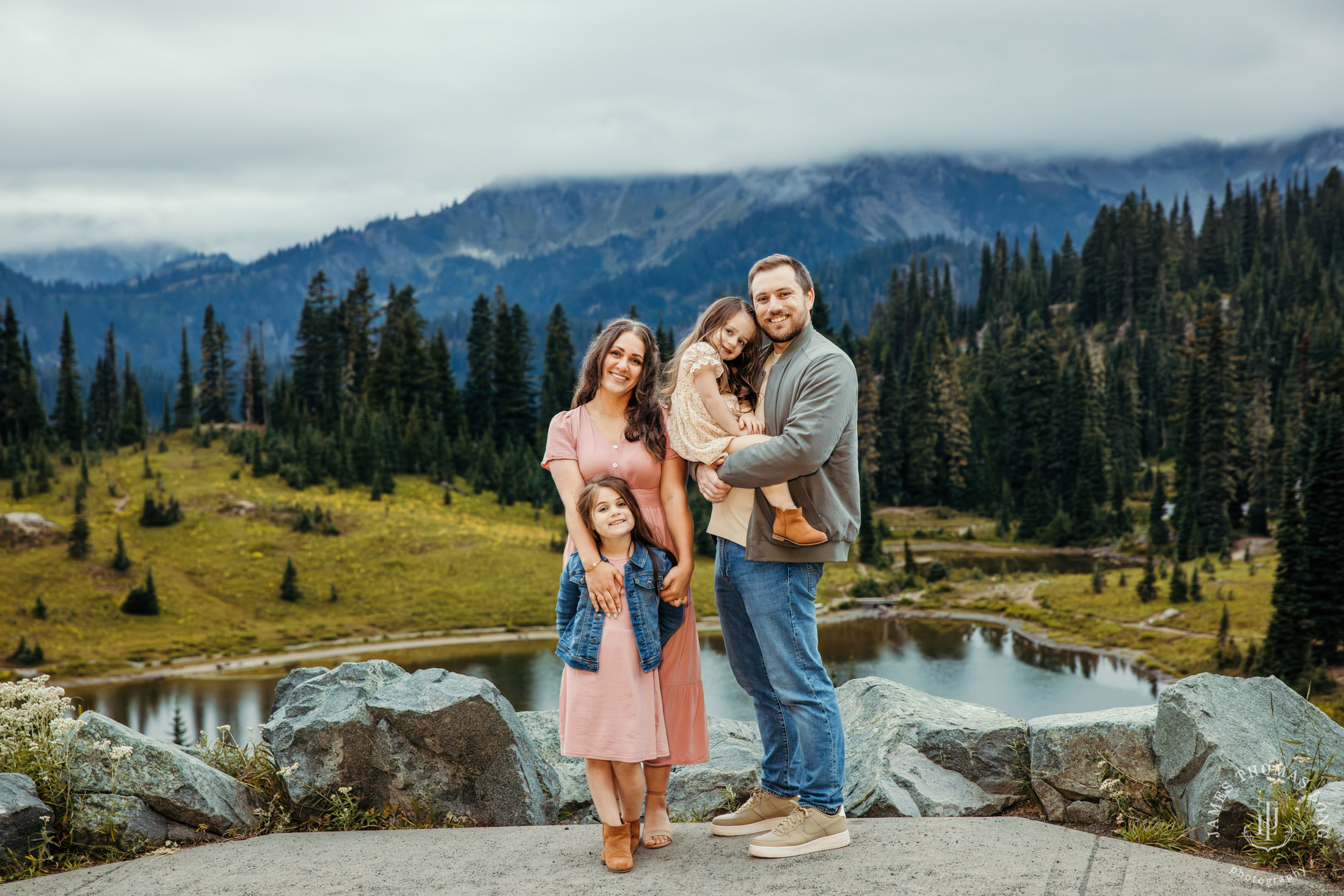 Mount Rainier Family photography session by Seattle family photographer James Thomas Long Photography