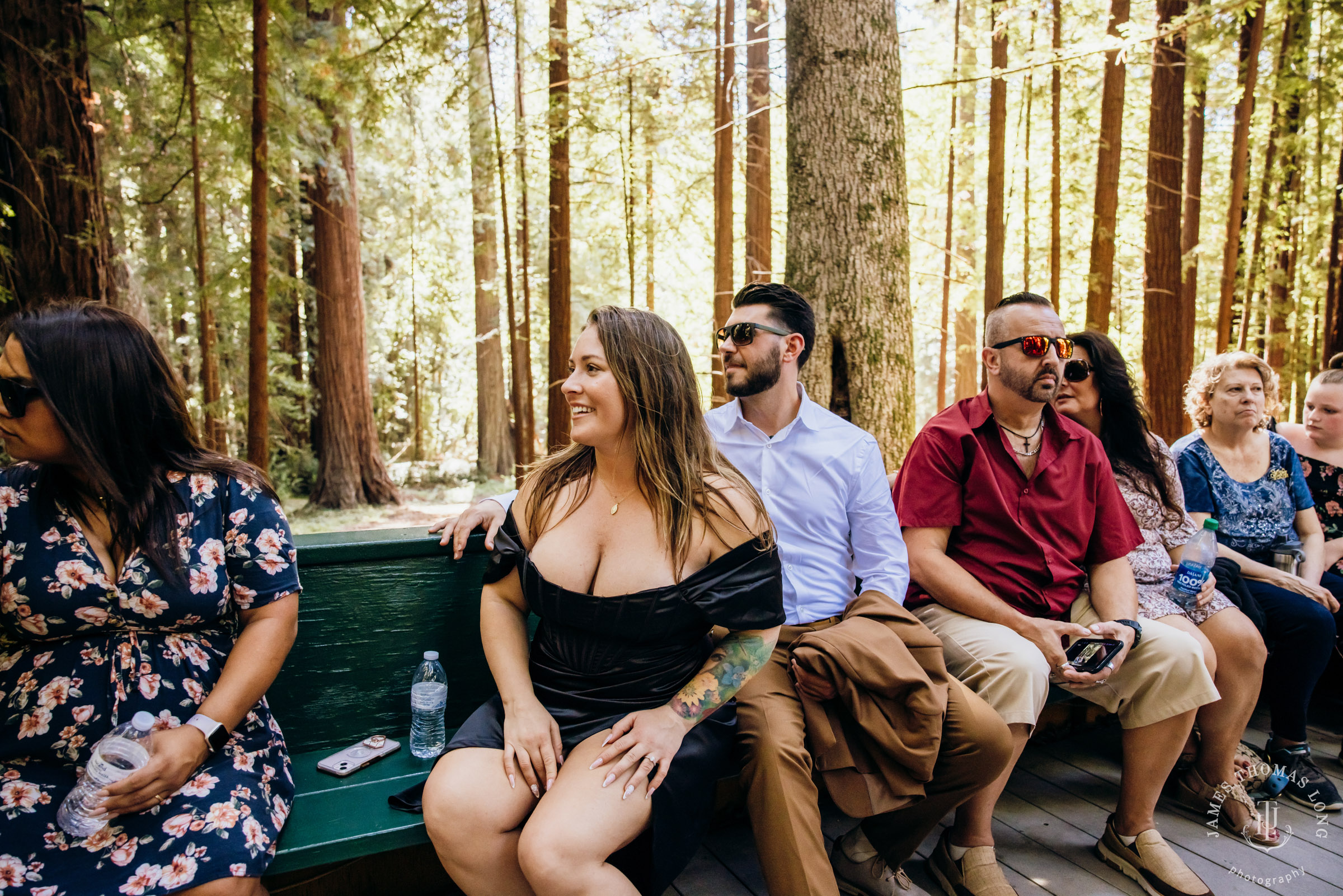 Destination wedding in the CA Redwoods by Seattle destination wedding photographer James Thomas Long Photography