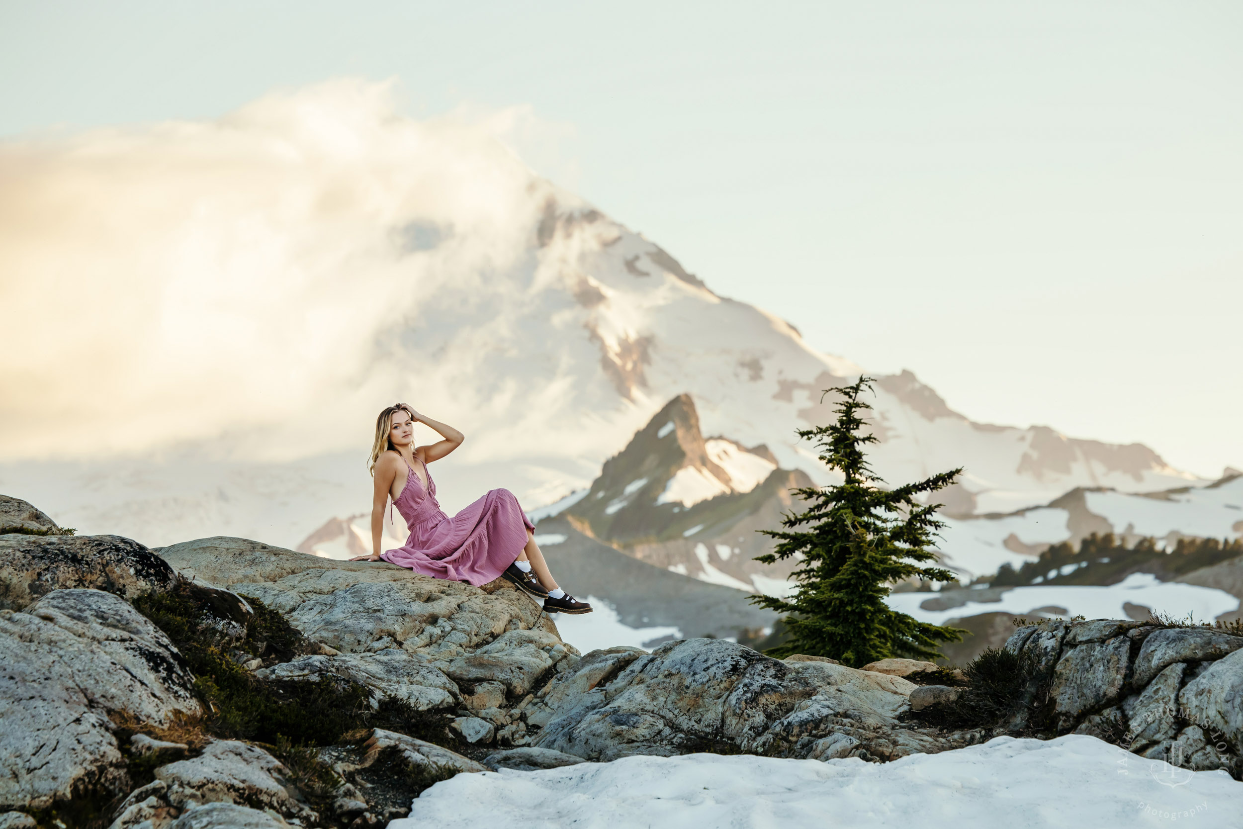 Mount Baker adventure senior portrait session by Seattle senior portrait photographer James Thomas Long Photography