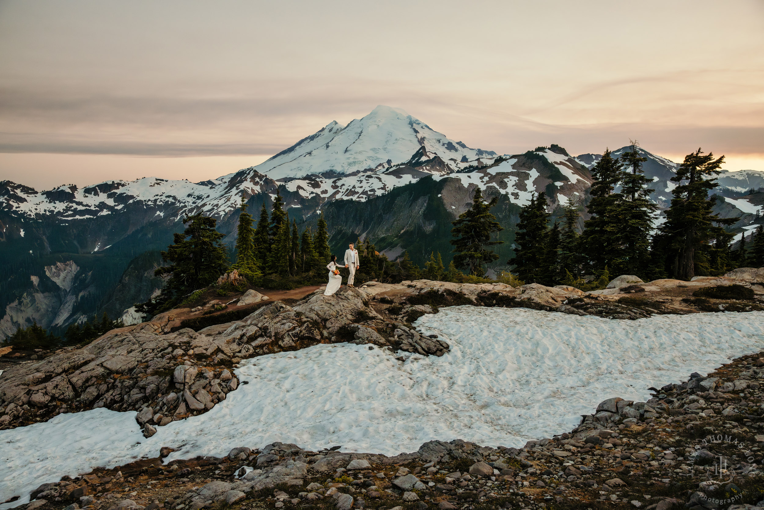 Mt Baker North Cascades adventure engagement by Seattle adventure elopement photographer James Thomas Long Photography