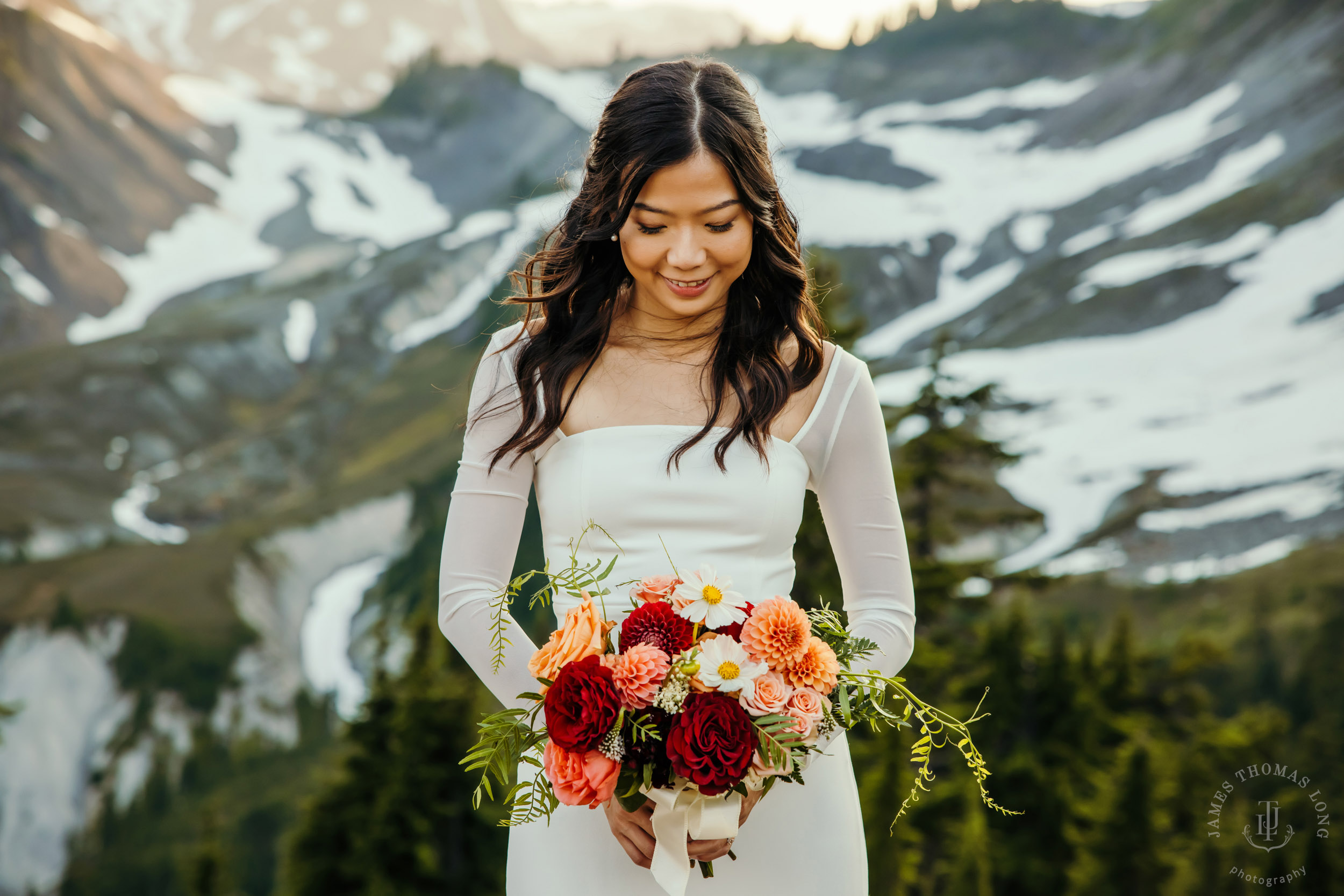 Mt Baker North Cascades adventure engagement by Seattle adventure elopement photographer James Thomas Long Photography