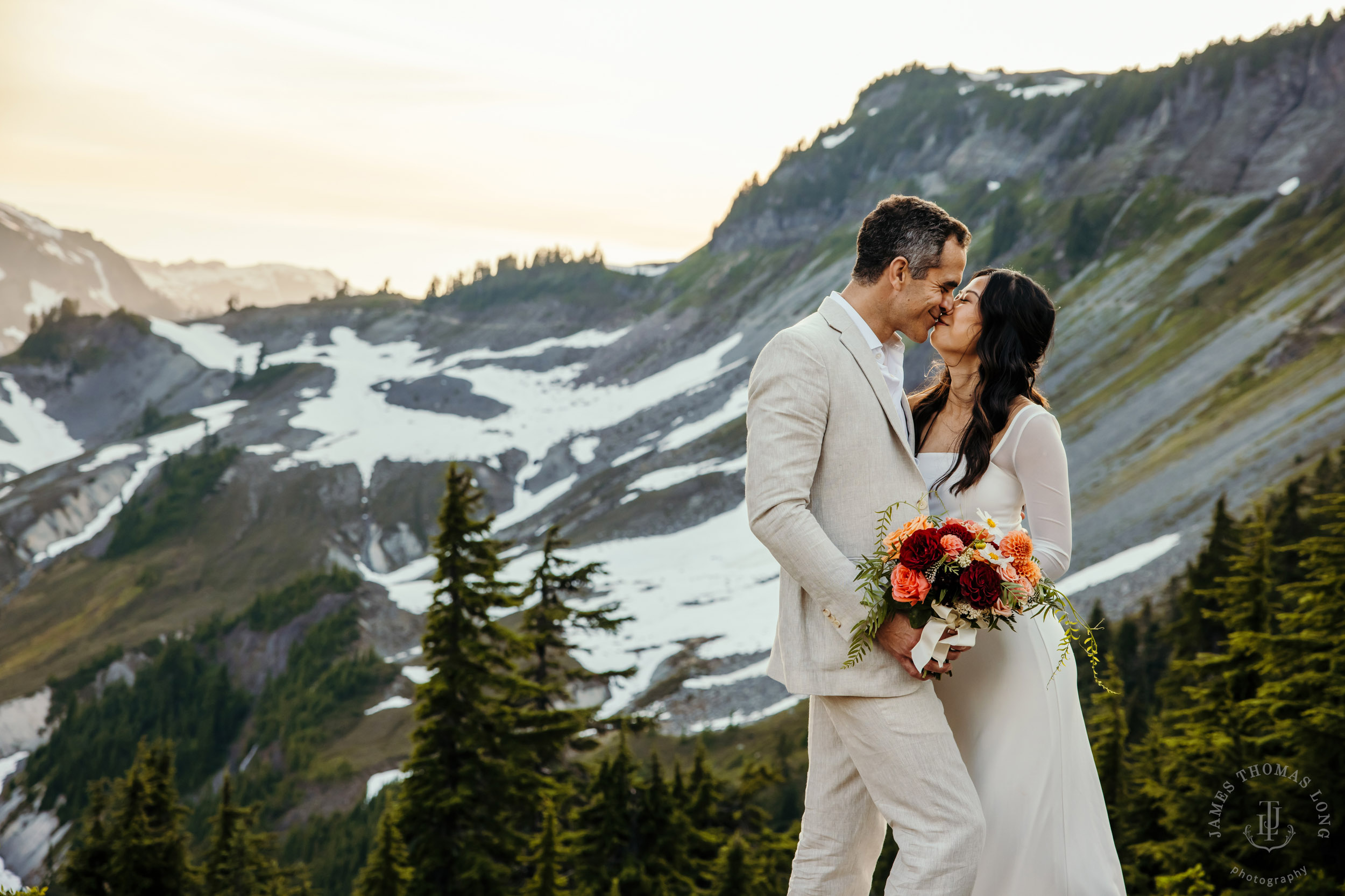 Mt Baker North Cascades adventure engagement by Seattle adventure elopement photographer James Thomas Long Photography