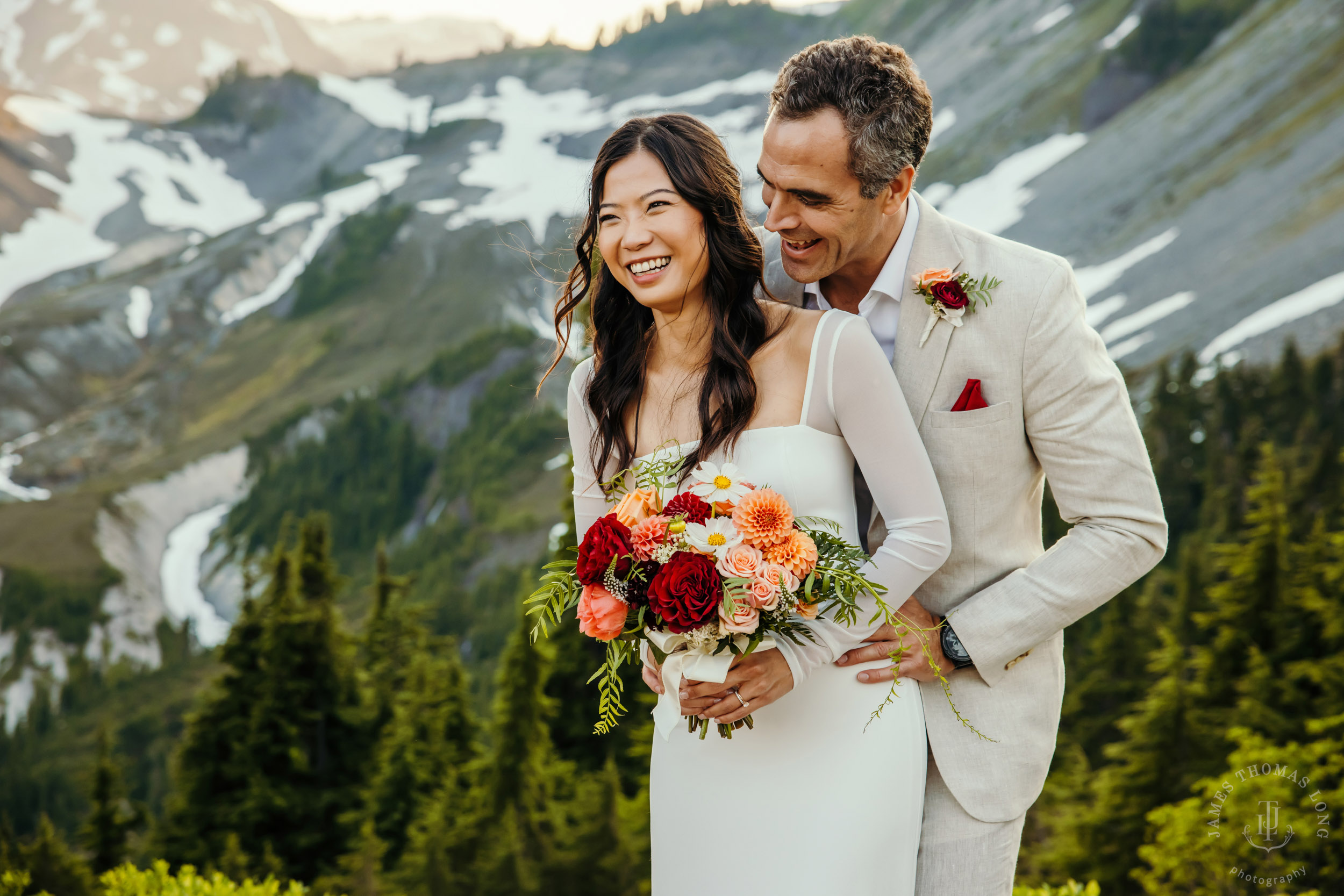 Mt Baker North Cascades adventure engagement by Seattle adventure elopement photographer James Thomas Long Photography