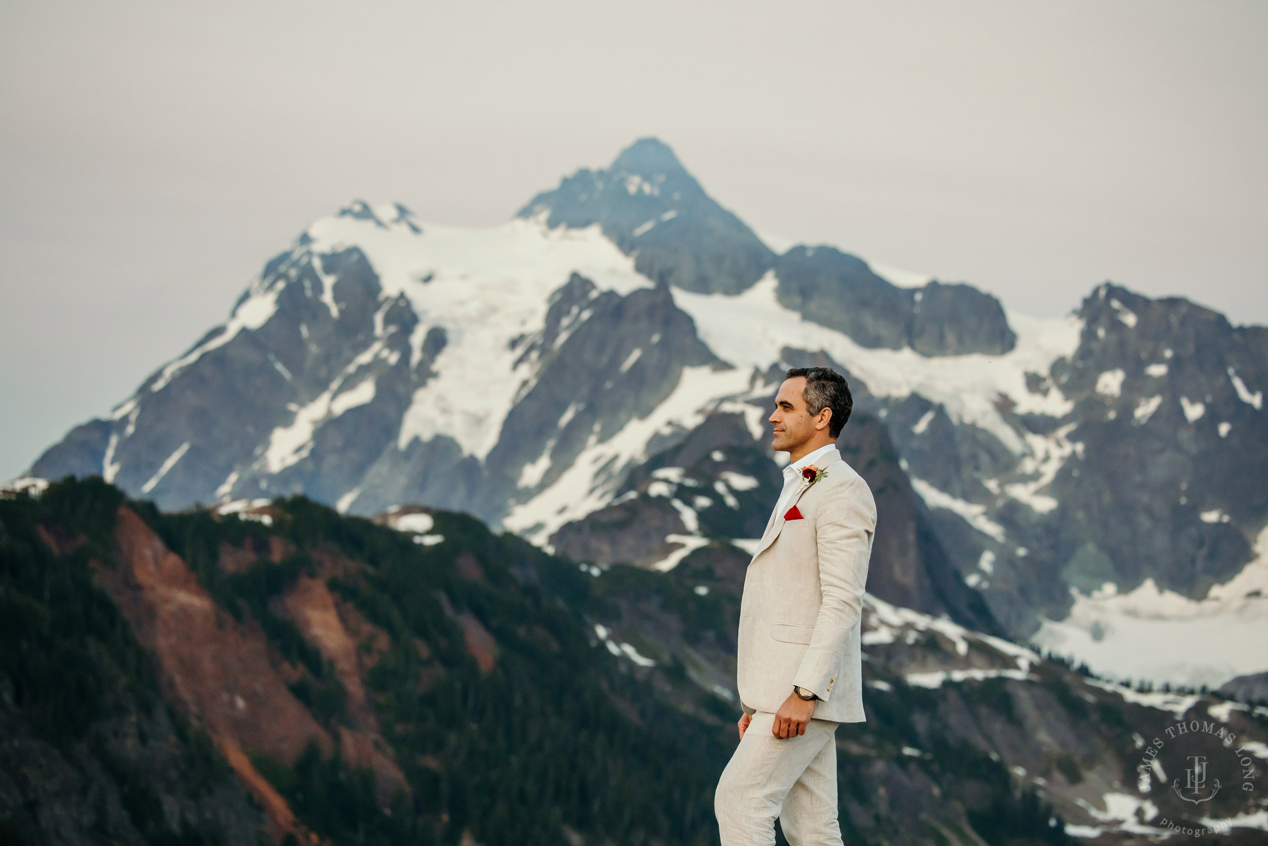 Mt Baker North Cascades adventure engagement by Seattle adventure elopement photographer James Thomas Long Photography