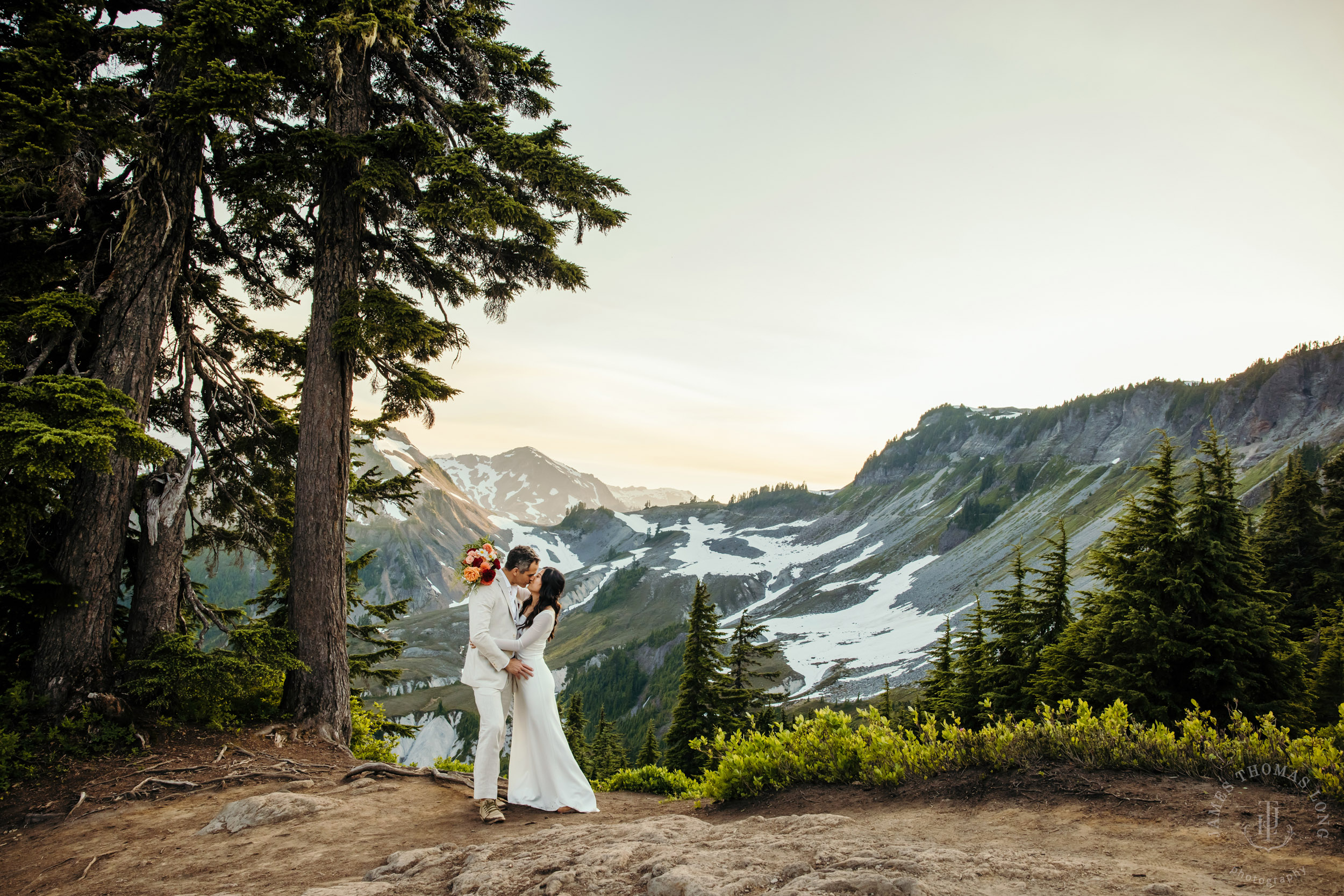 Mt Baker North Cascades adventure engagement by Seattle adventure elopement photographer James Thomas Long Photography