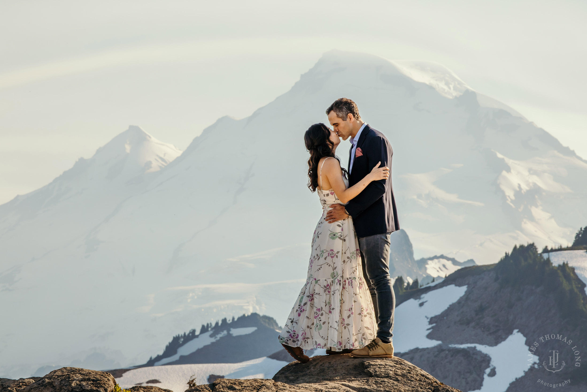 Mt Baker North Cascades adventure engagement by Seattle adventure elopement photographer James Thomas Long Photography