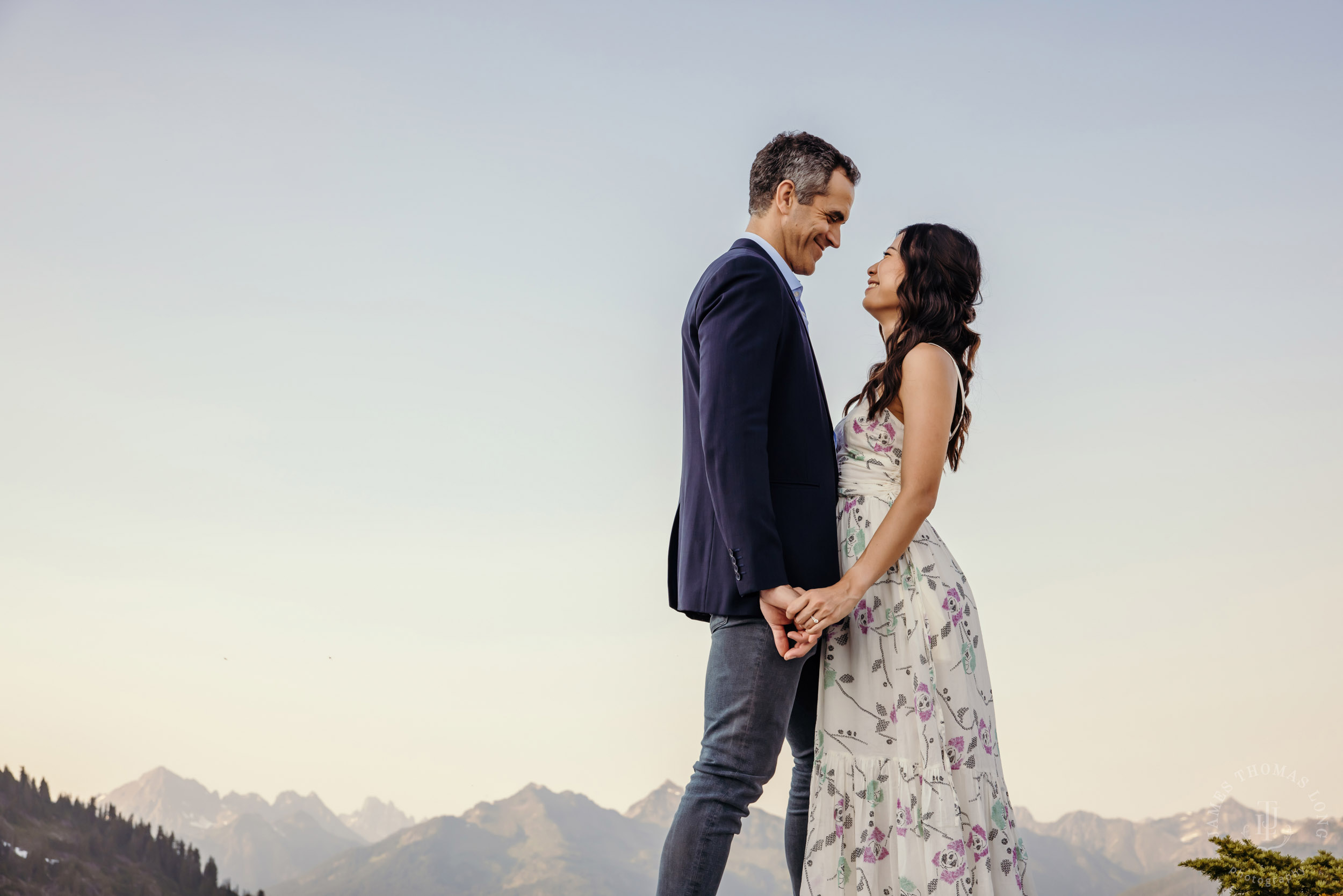 Mt Baker North Cascades adventure engagement by Seattle adventure elopement photographer James Thomas Long Photography