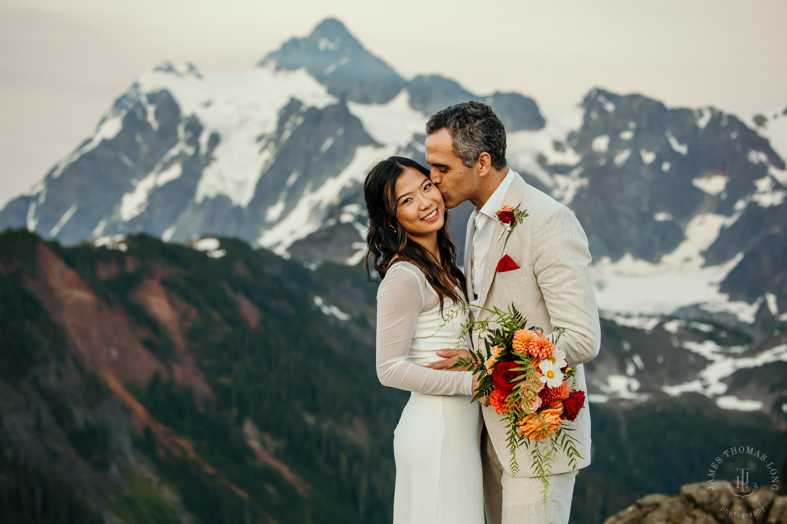 Mt Baker North Cascades adventure engagement by Seattle adventure elopement photographer James Thomas Long Photography