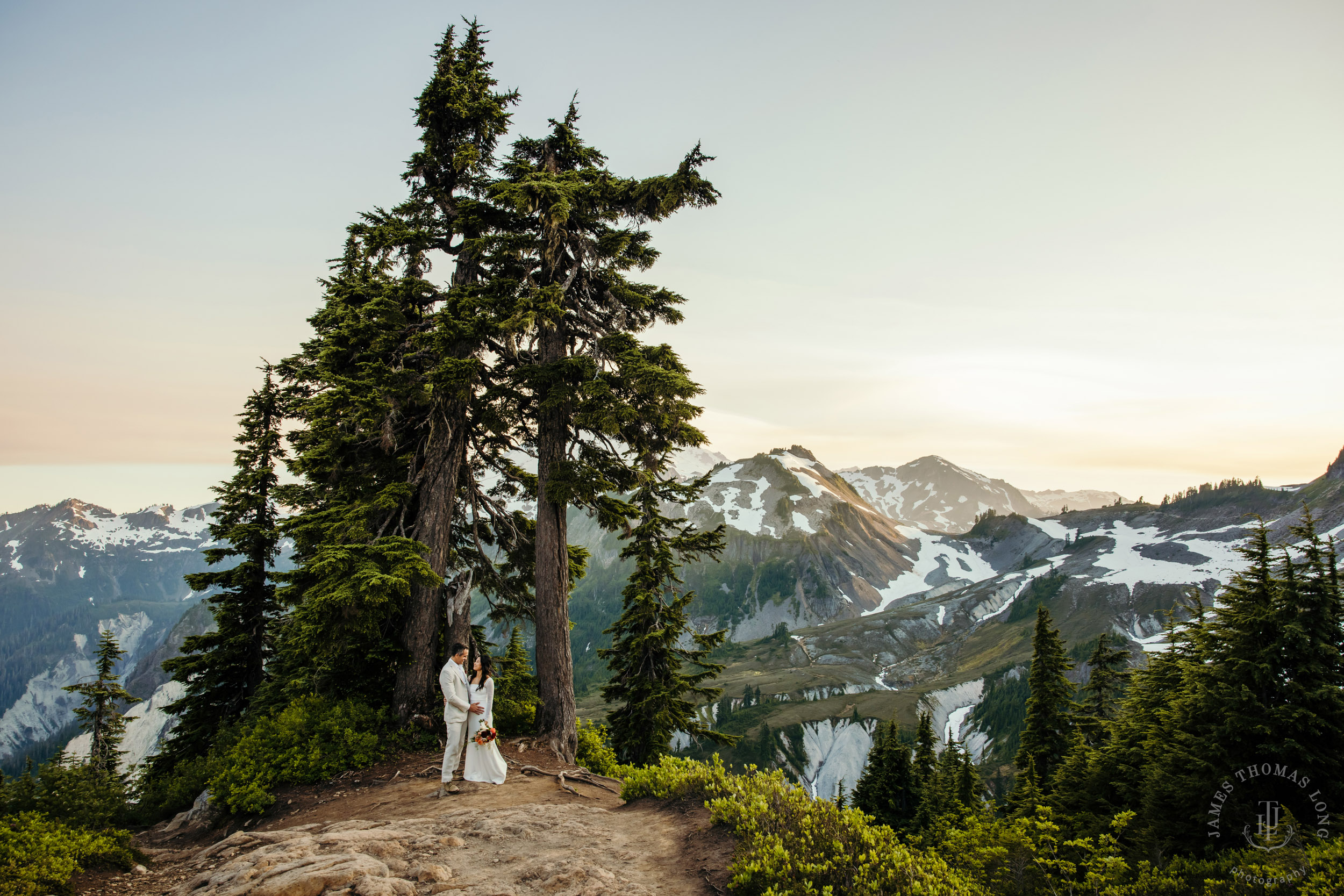 Mt Baker North Cascades adventure engagement by Seattle adventure elopement photographer James Thomas Long Photography