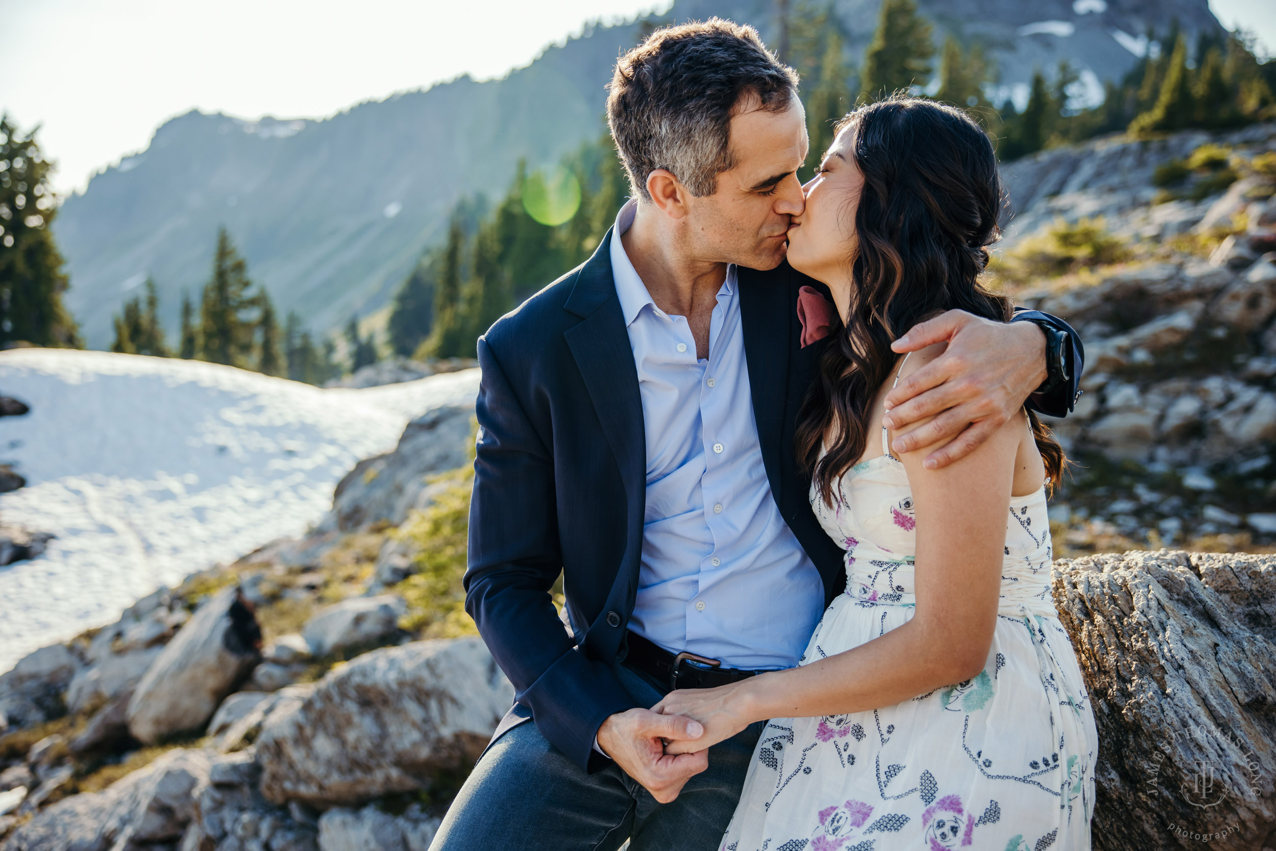 Mt Baker North Cascades adventure engagement by Seattle adventure elopement photographer James Thomas Long Photography