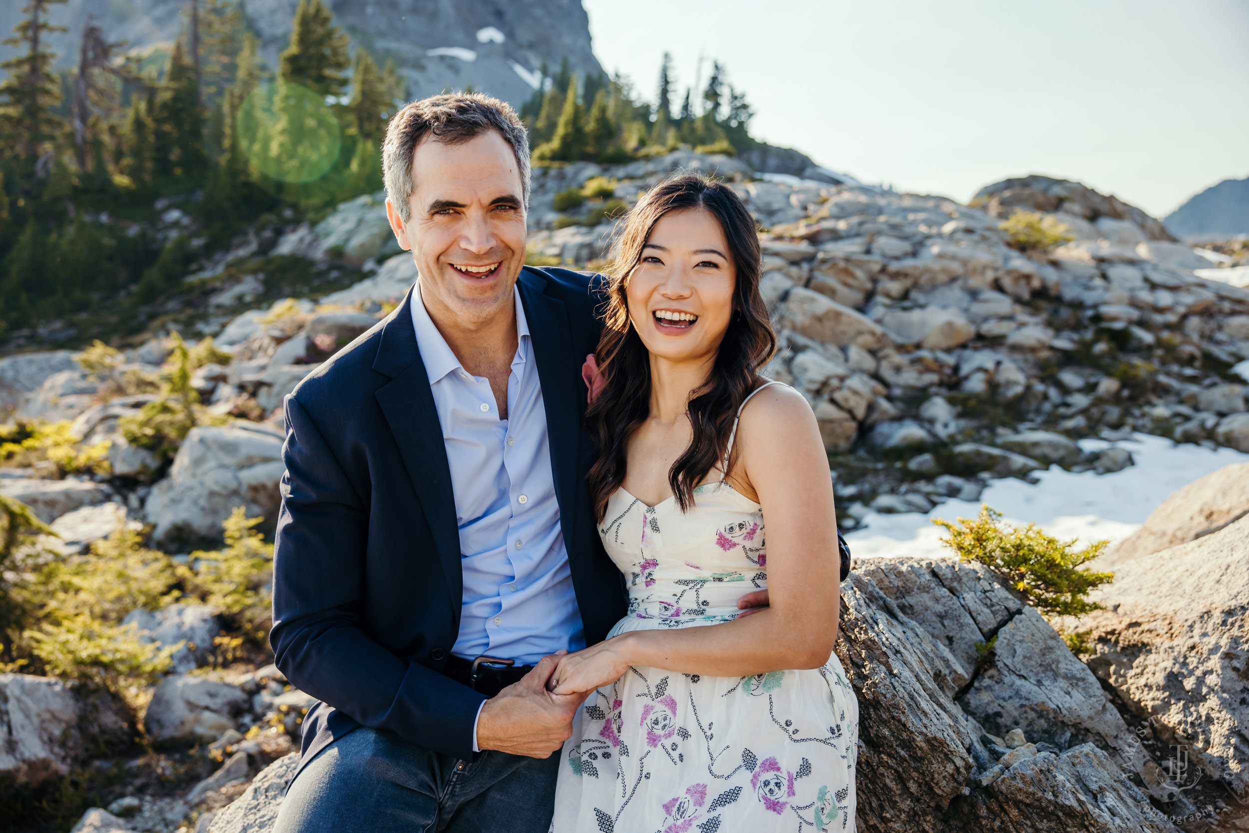 Mt Baker North Cascades adventure engagement by Seattle adventure elopement photographer James Thomas Long Photography