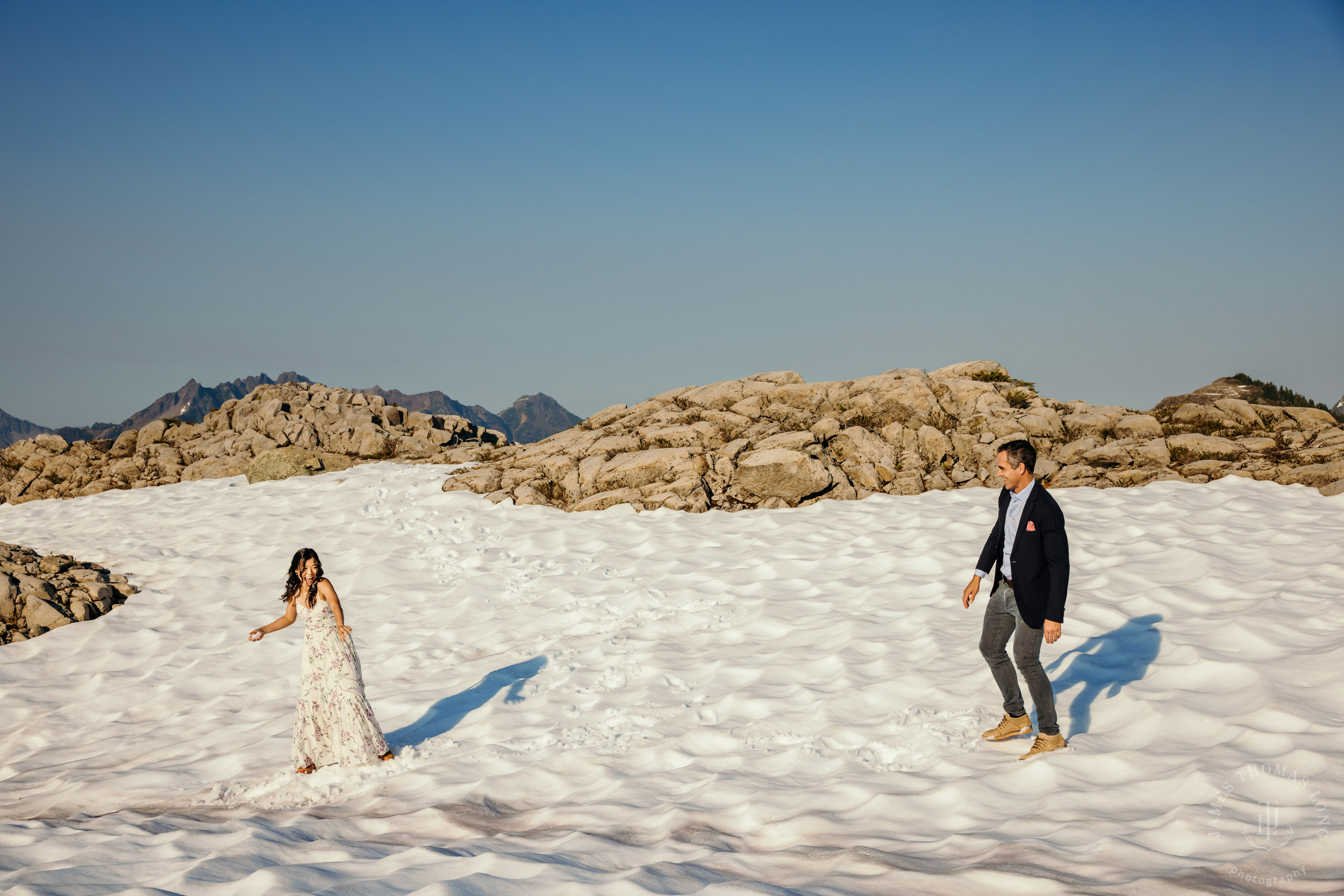 Mt Baker North Cascades adventure engagement by Seattle adventure elopement photographer James Thomas Long Photography