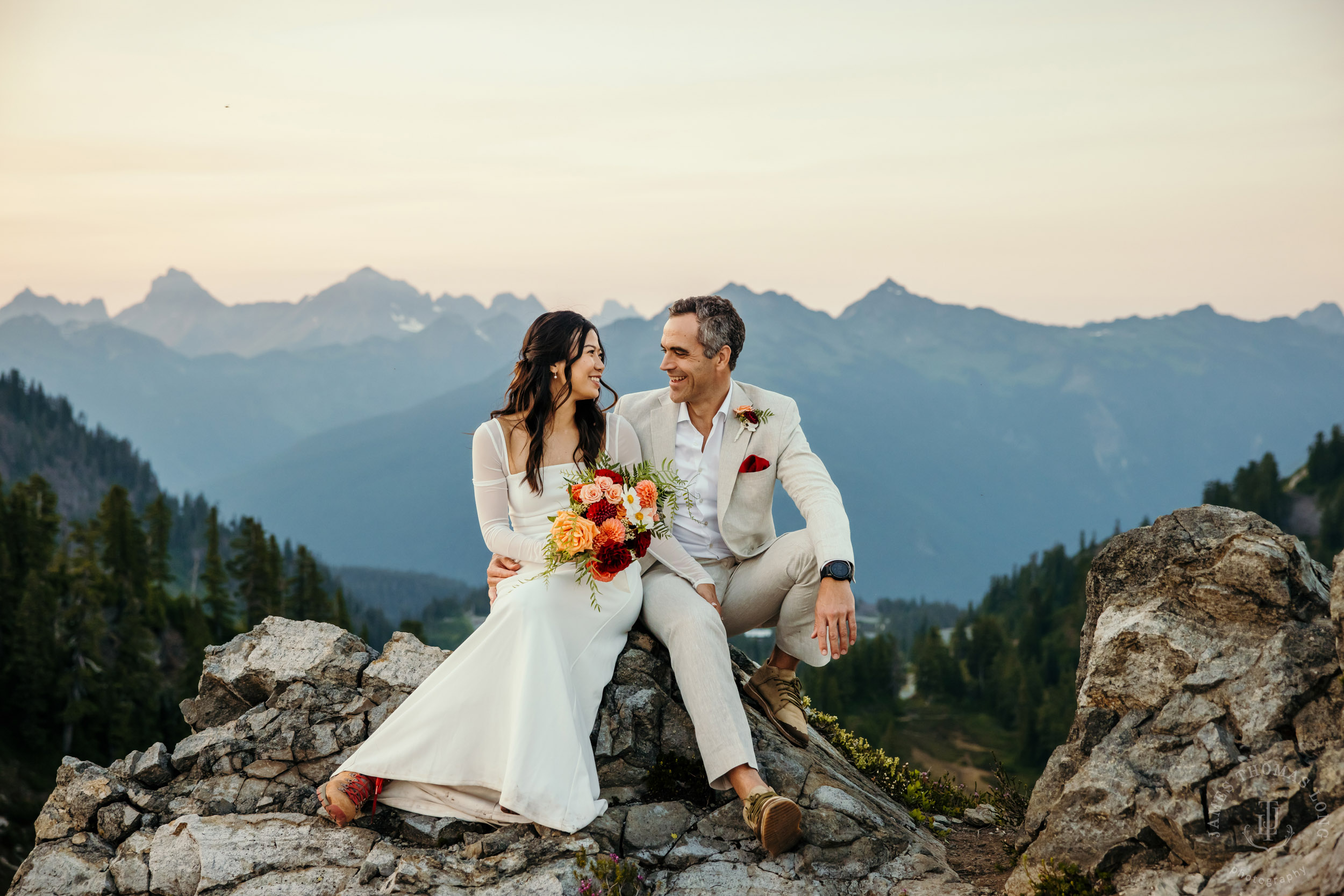 Mt Baker North Cascades adventure engagement by Seattle adventure elopement photographer James Thomas Long Photography