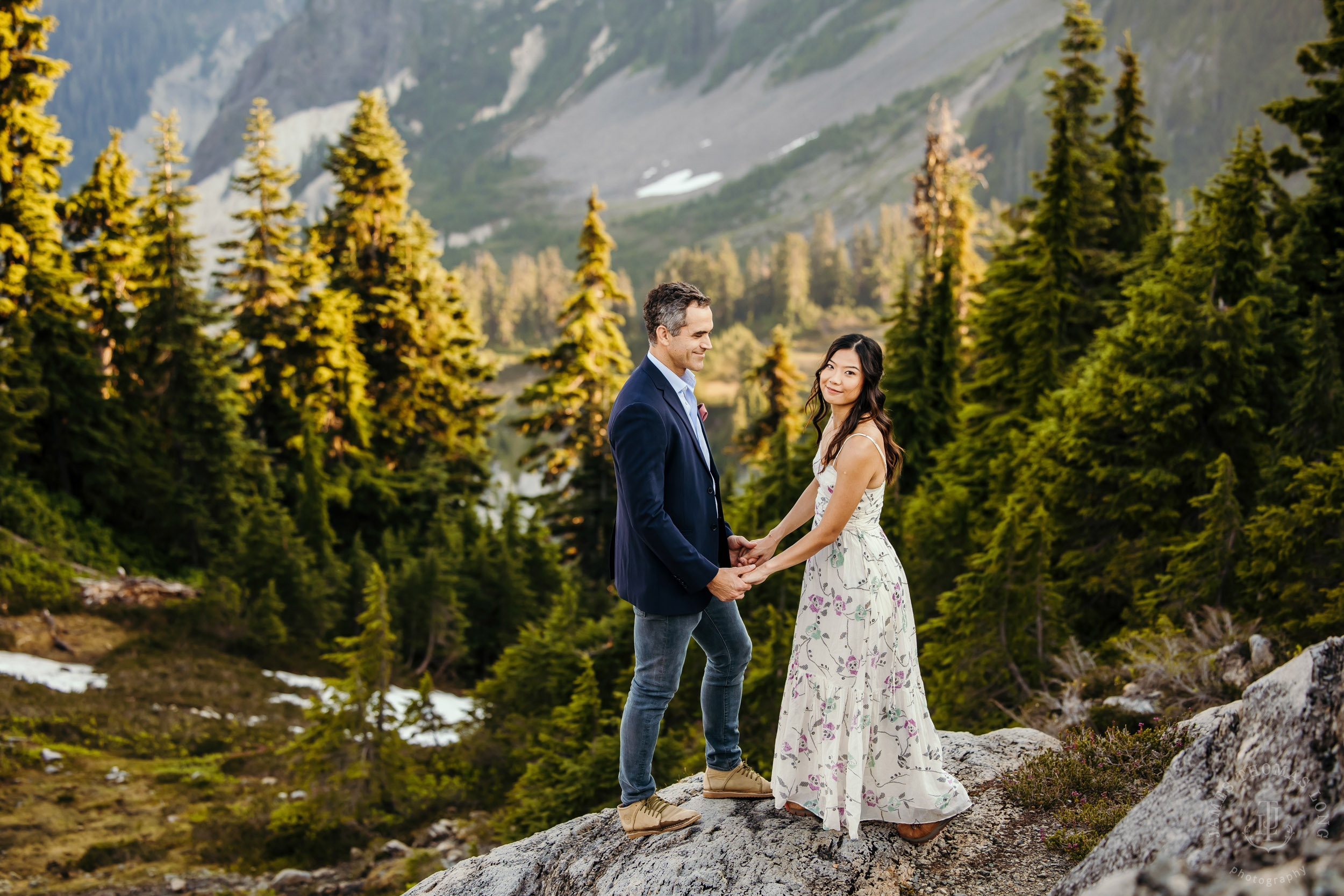 Mt Baker North Cascades adventure engagement by Seattle adventure elopement photographer James Thomas Long Photography