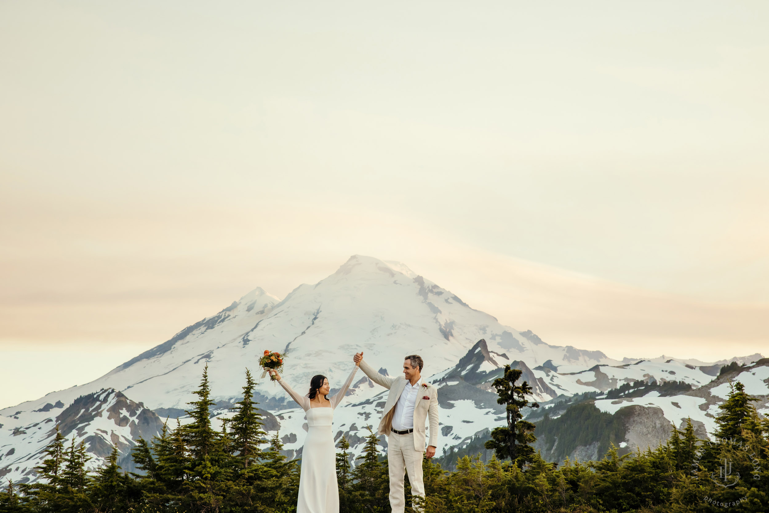 Mt Baker North Cascades adventure engagement by Seattle adventure elopement photographer James Thomas Long Photography