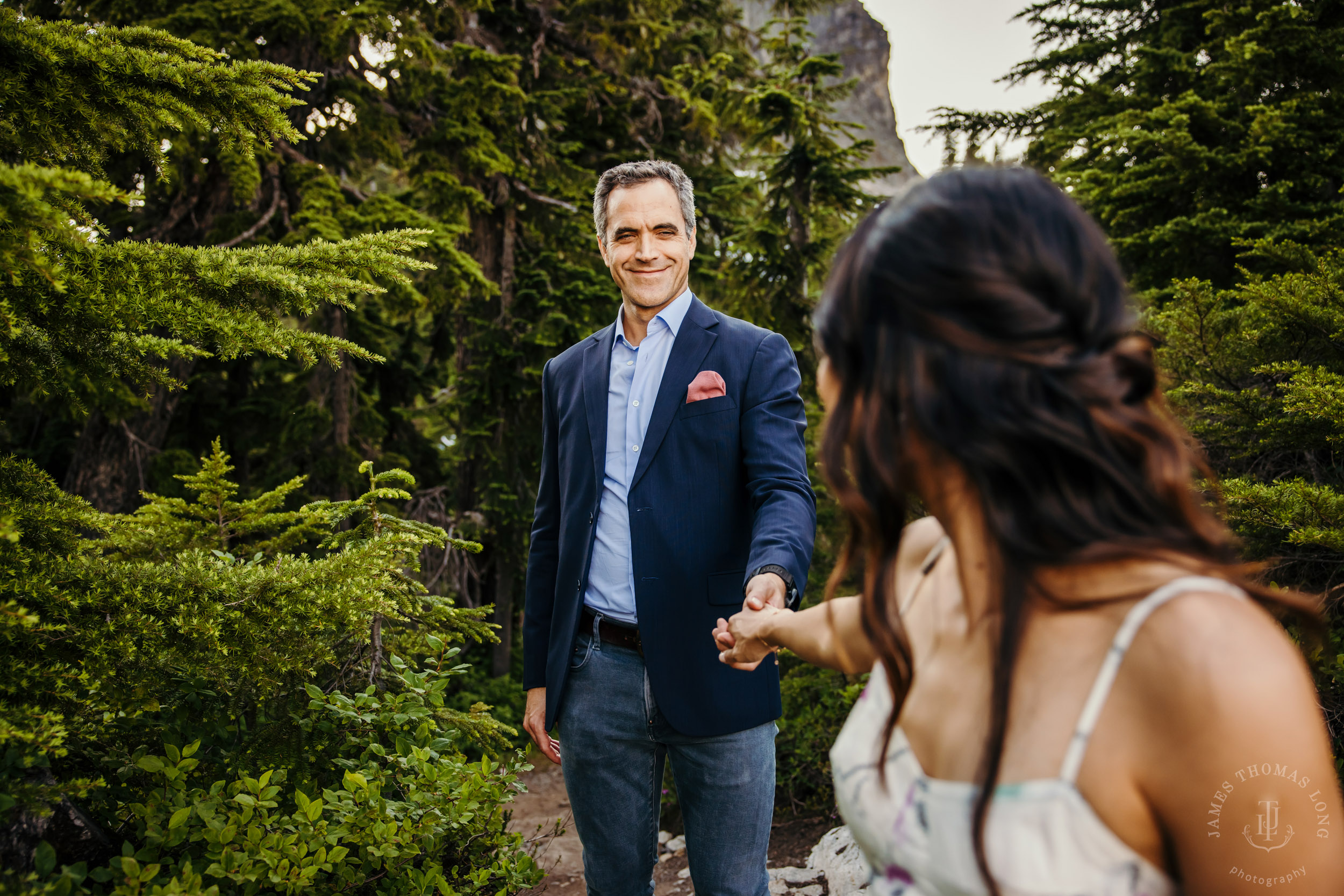 Mt Baker North Cascades adventure engagement by Seattle adventure elopement photographer James Thomas Long Photography