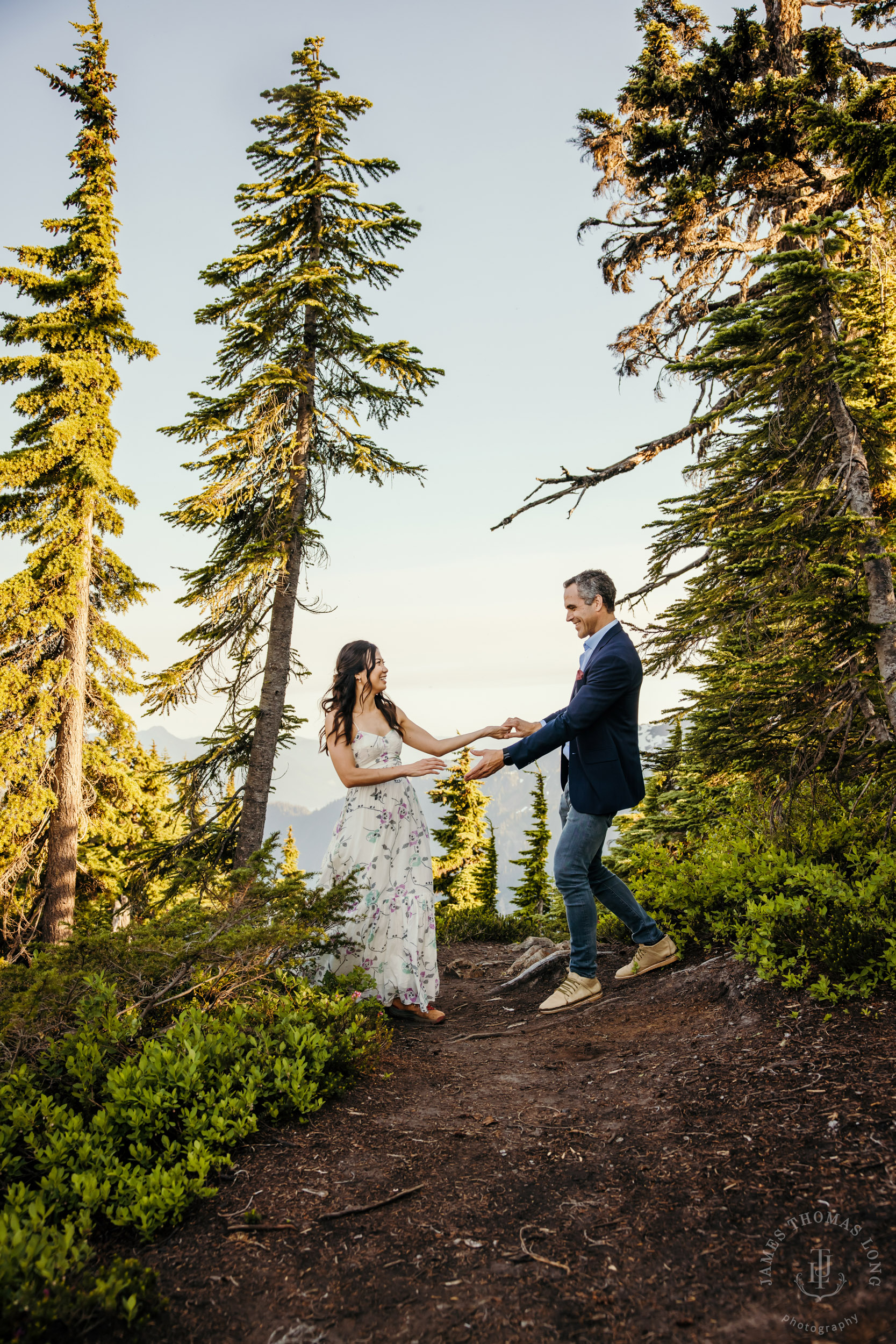 Mt Baker North Cascades adventure engagement by Seattle adventure elopement photographer James Thomas Long Photography