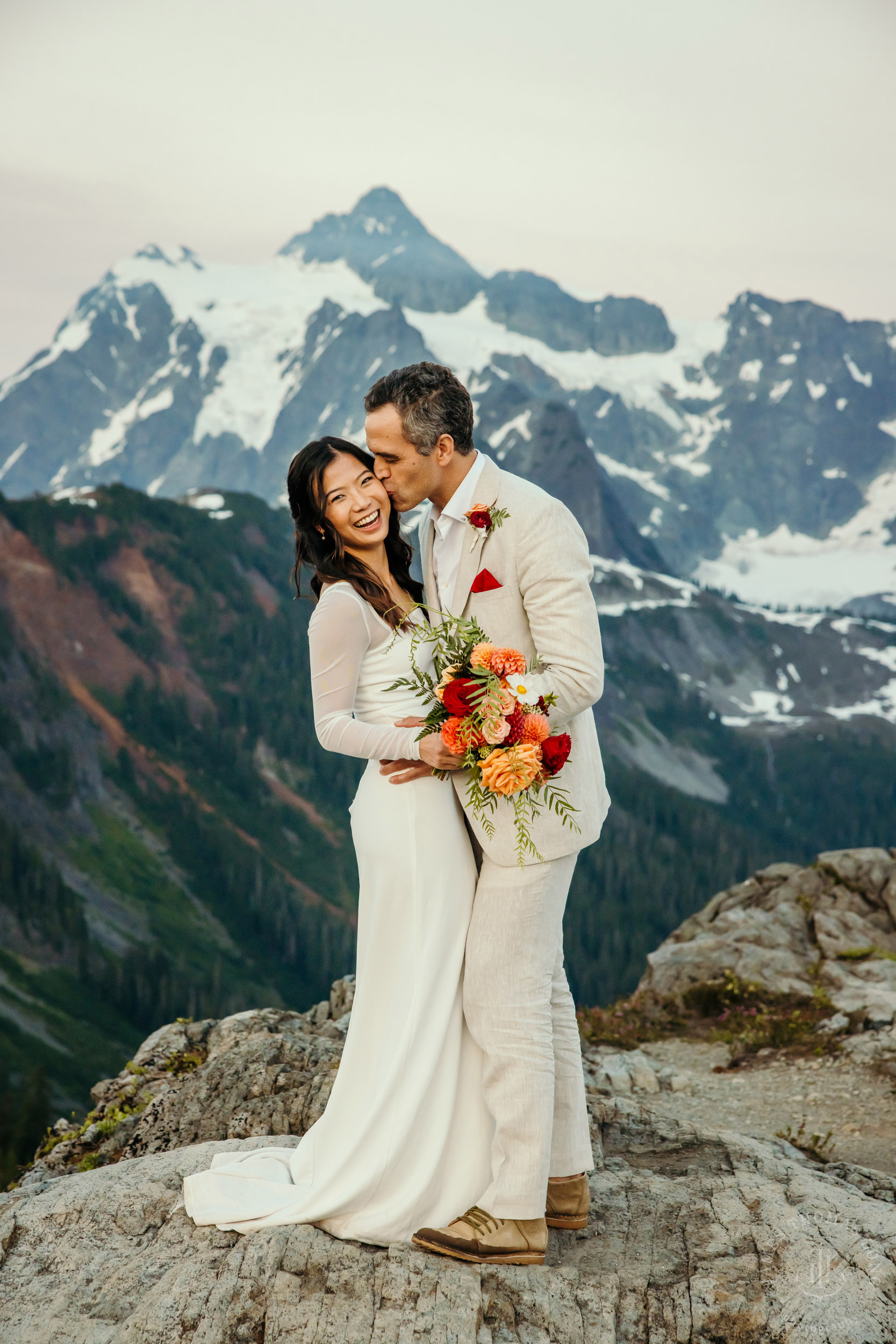 Mt Baker North Cascades adventure engagement by Seattle adventure elopement photographer James Thomas Long Photography