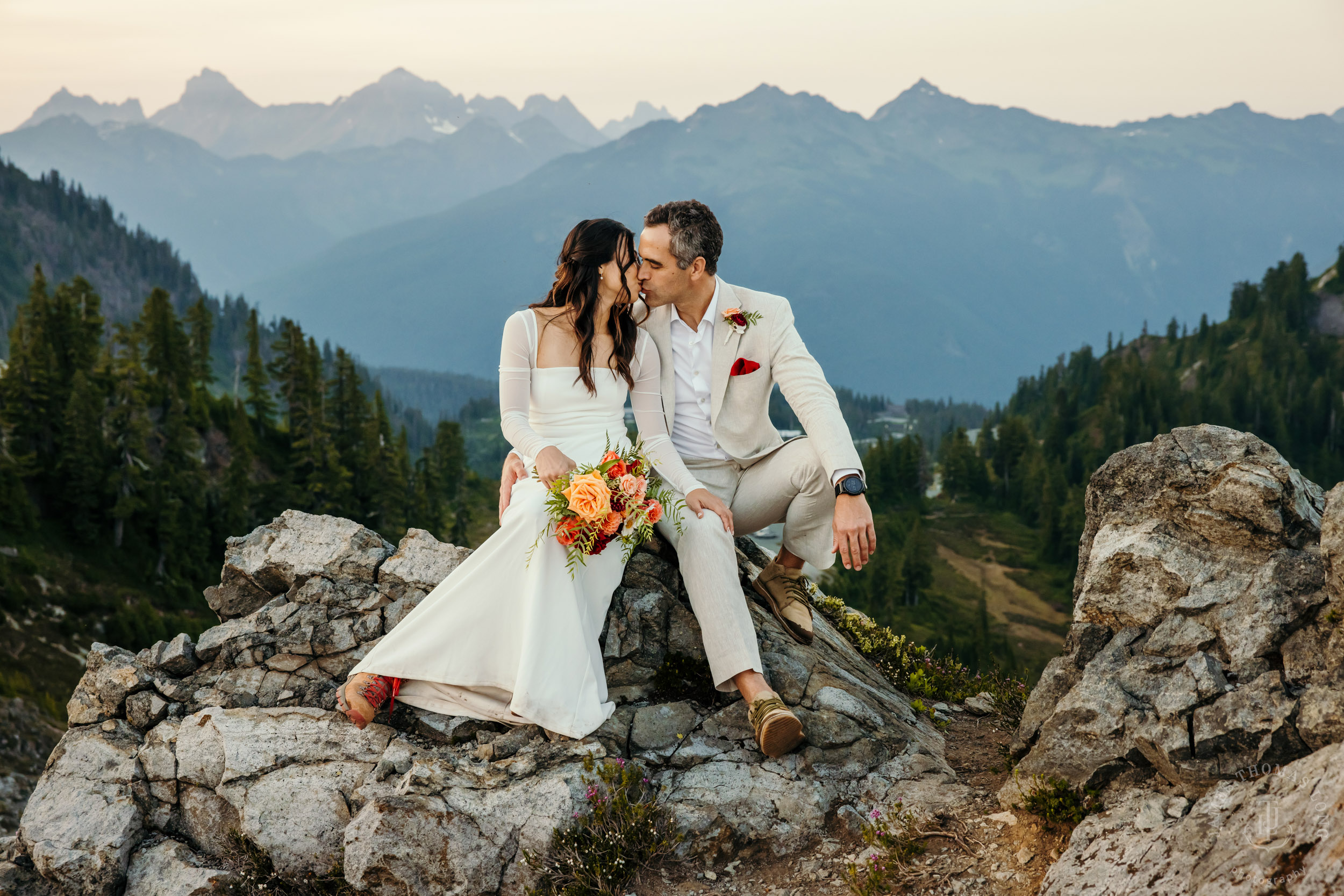 Mt Baker North Cascades adventure engagement by Seattle adventure elopement photographer James Thomas Long Photography