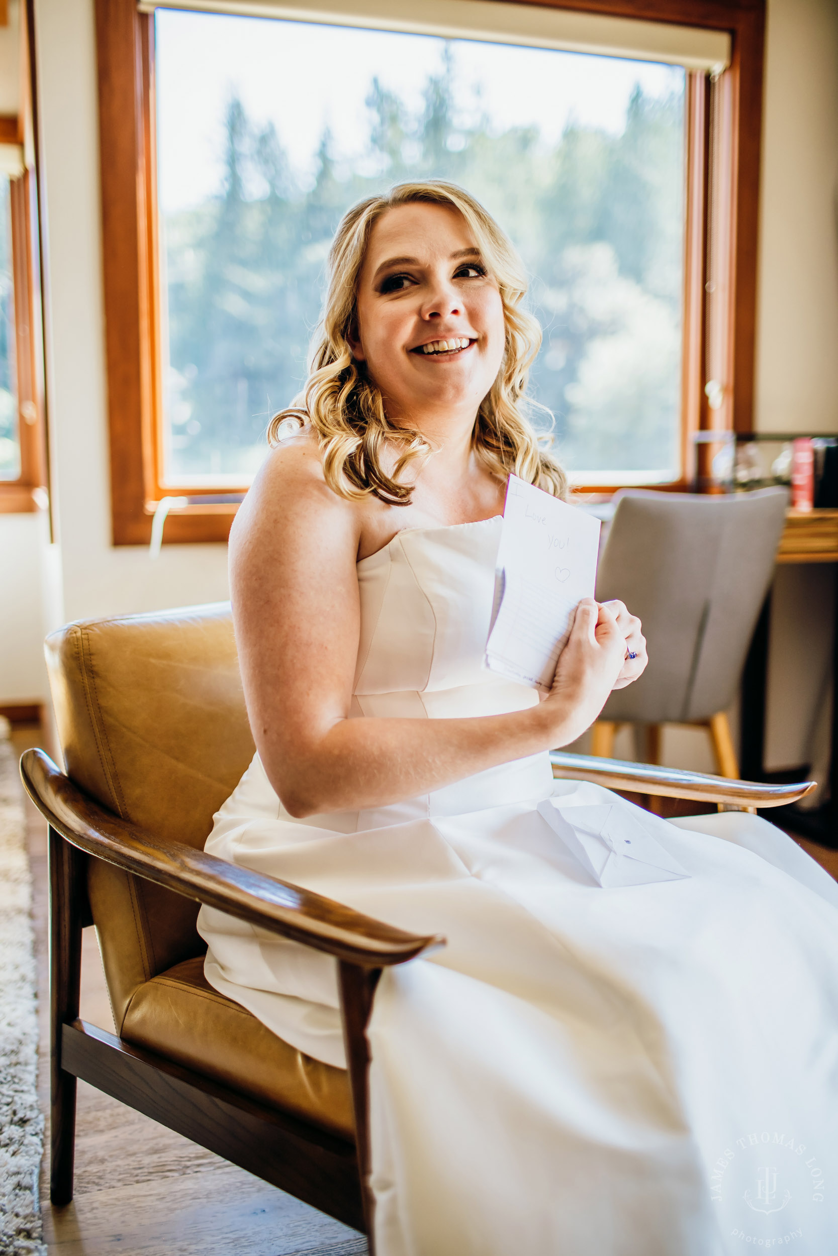 Salish Lodge & Spa Snoqualmie intimate wedding by Snoqualmie wedding photographer James Thomas Long Photography