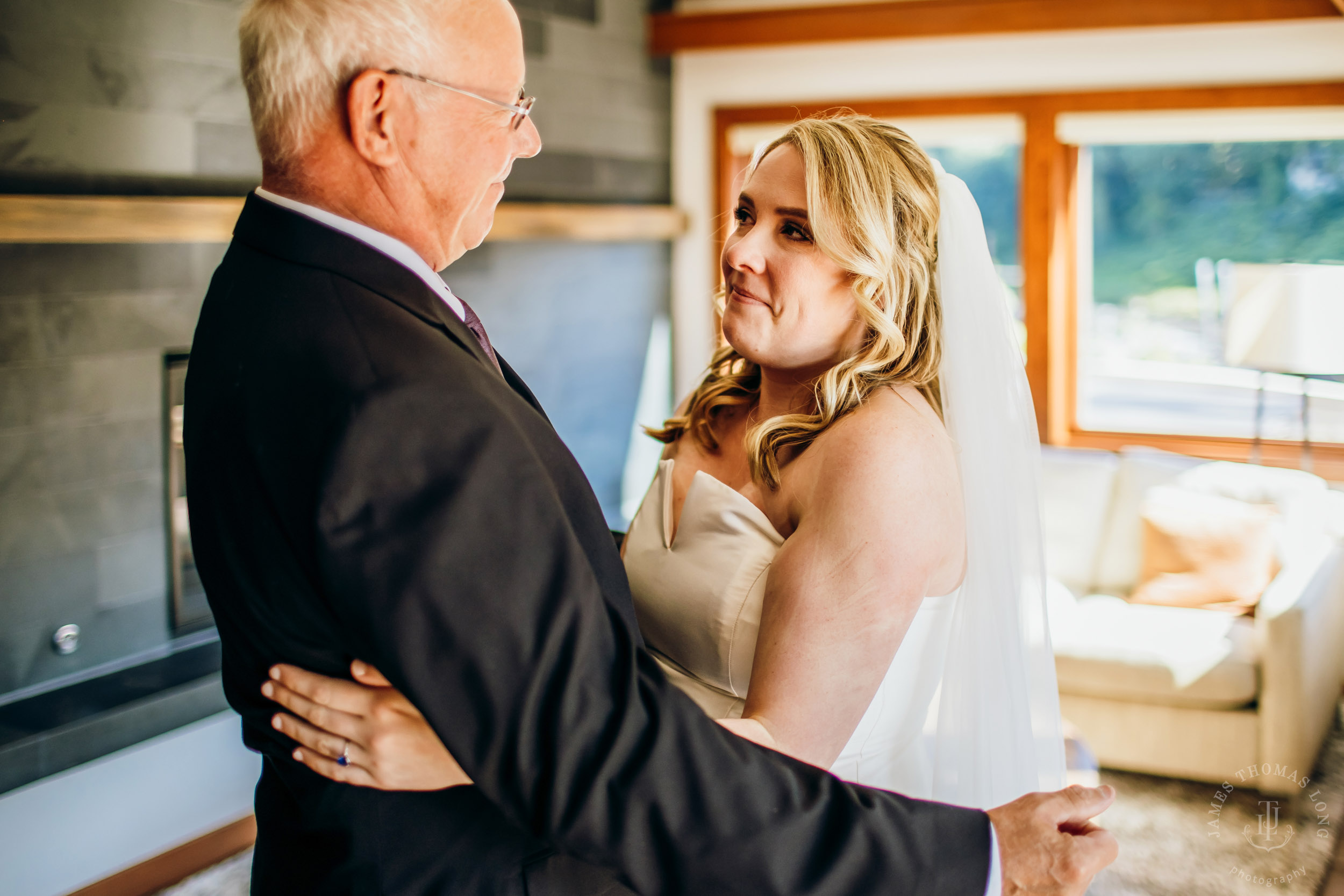 Salish Lodge & Spa Snoqualmie intimate wedding by Snoqualmie wedding photographer James Thomas Long Photography