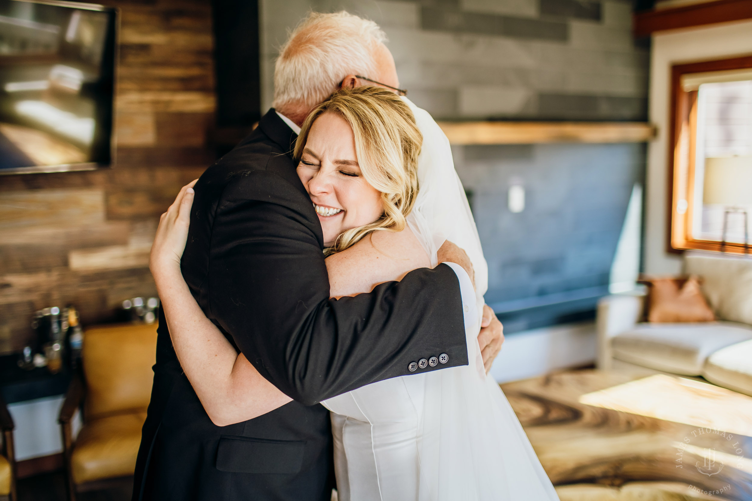 Salish Lodge & Spa Snoqualmie intimate wedding by Snoqualmie wedding photographer James Thomas Long Photography