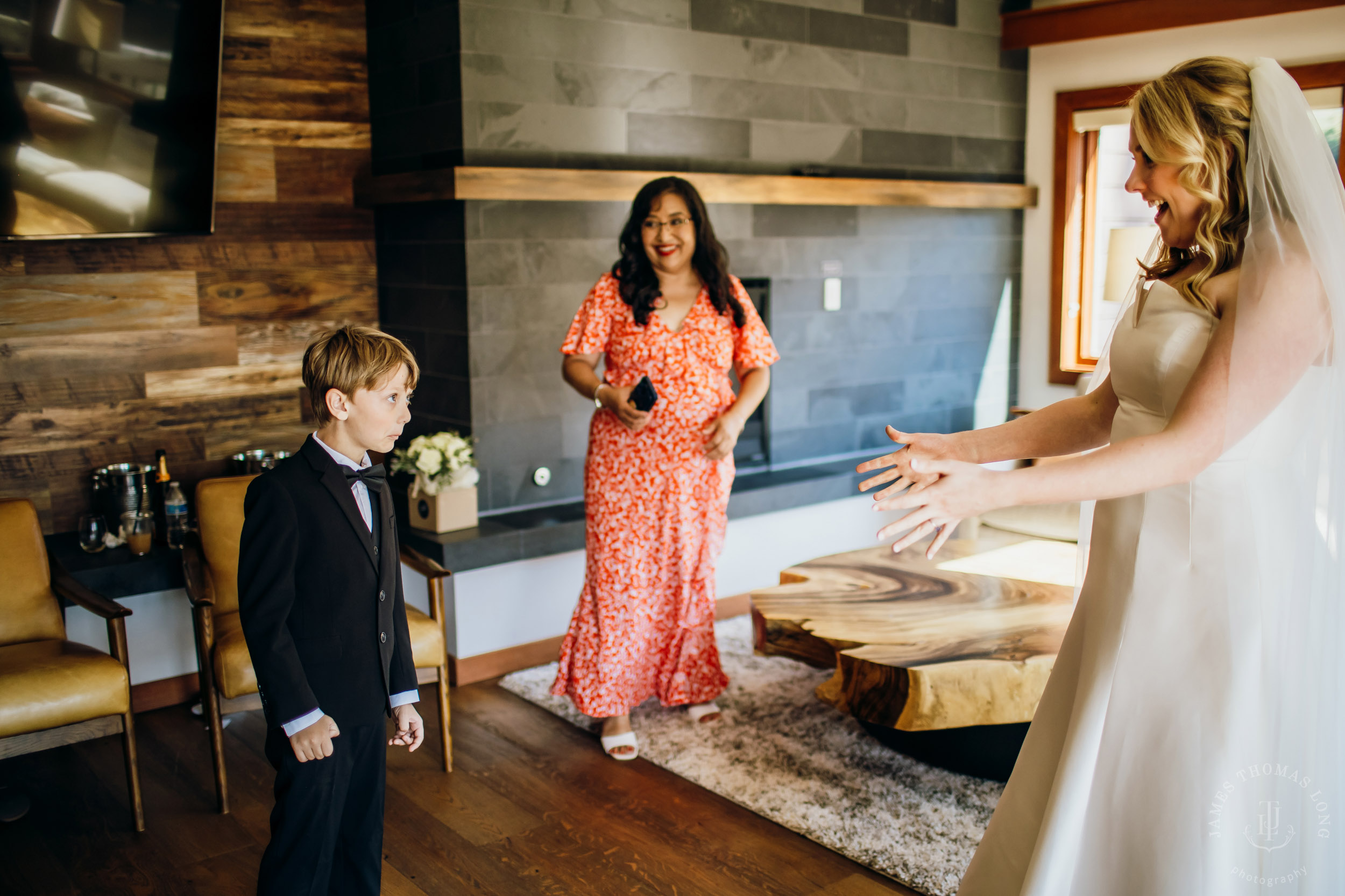 Salish Lodge & Spa Snoqualmie intimate wedding by Snoqualmie wedding photographer James Thomas Long Photography