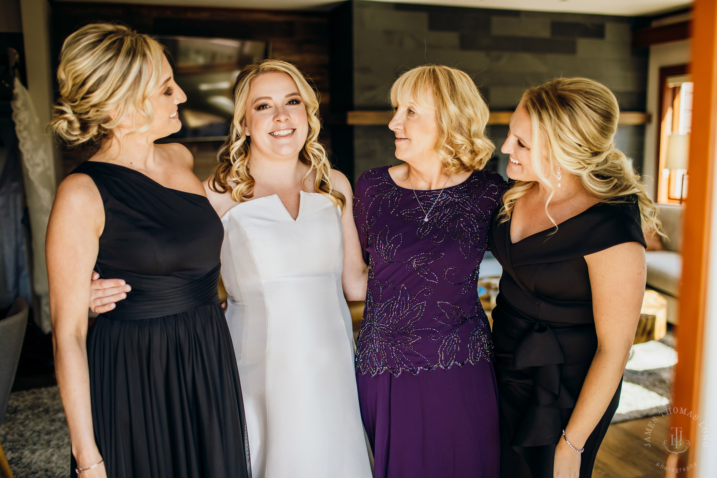 Salish Lodge & Spa Snoqualmie intimate wedding by Snoqualmie wedding photographer James Thomas Long Photography