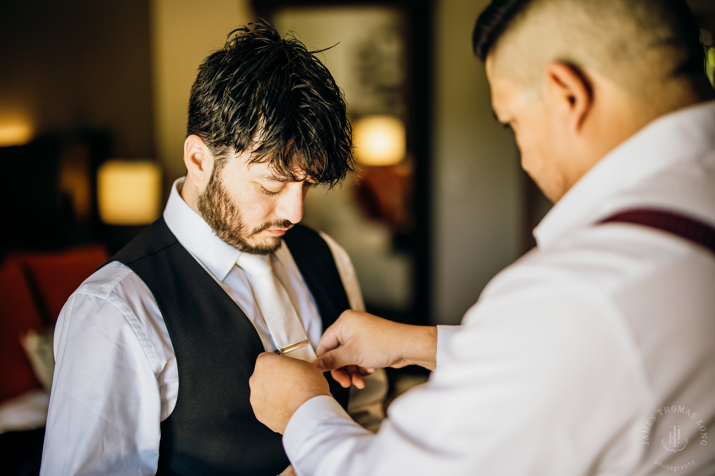 Salish Lodge & Spa Snoqualmie intimate wedding by Snoqualmie wedding photographer James Thomas Long Photography