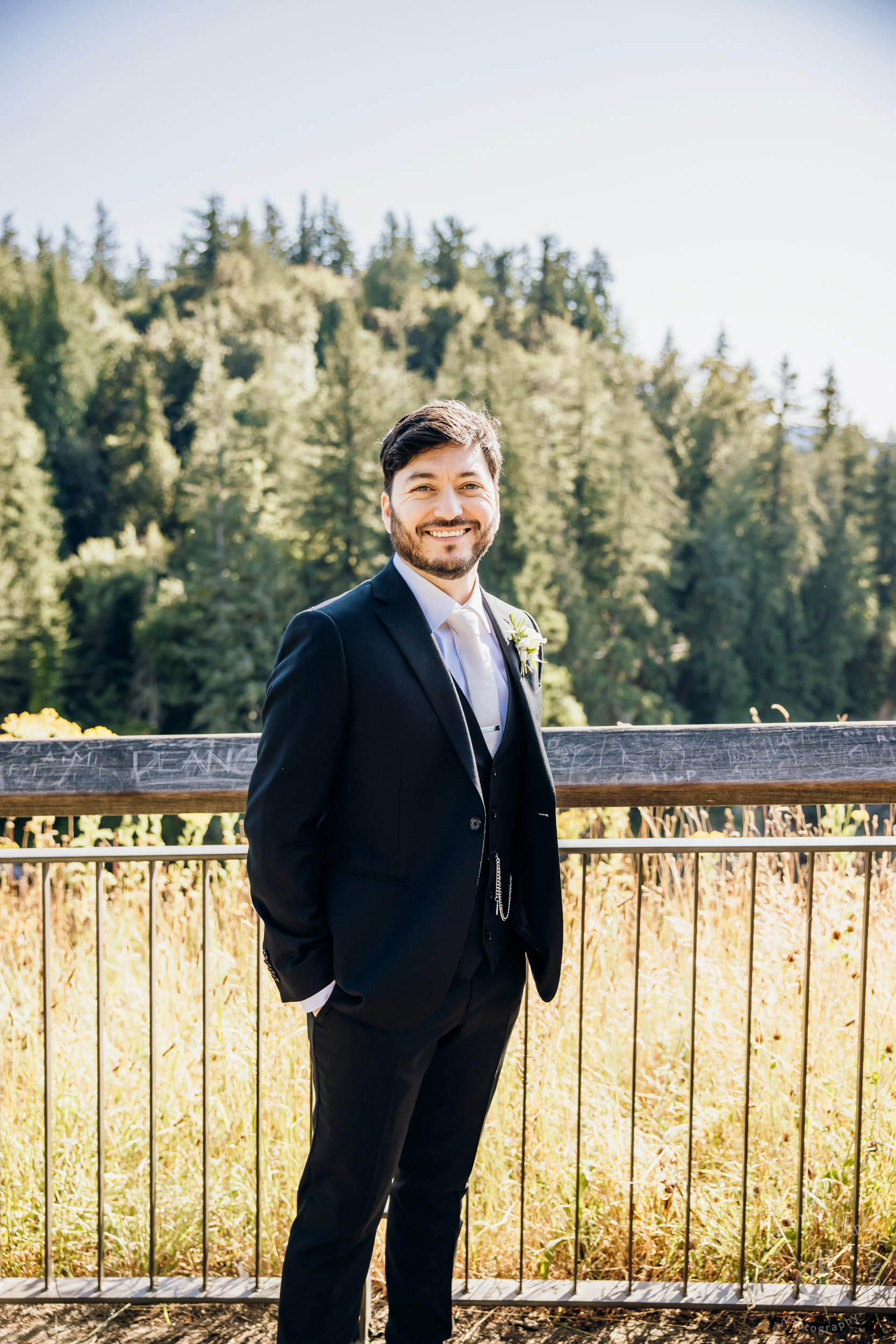 Salish Lodge & Spa Snoqualmie intimate wedding by Snoqualmie wedding photographer James Thomas Long Photography